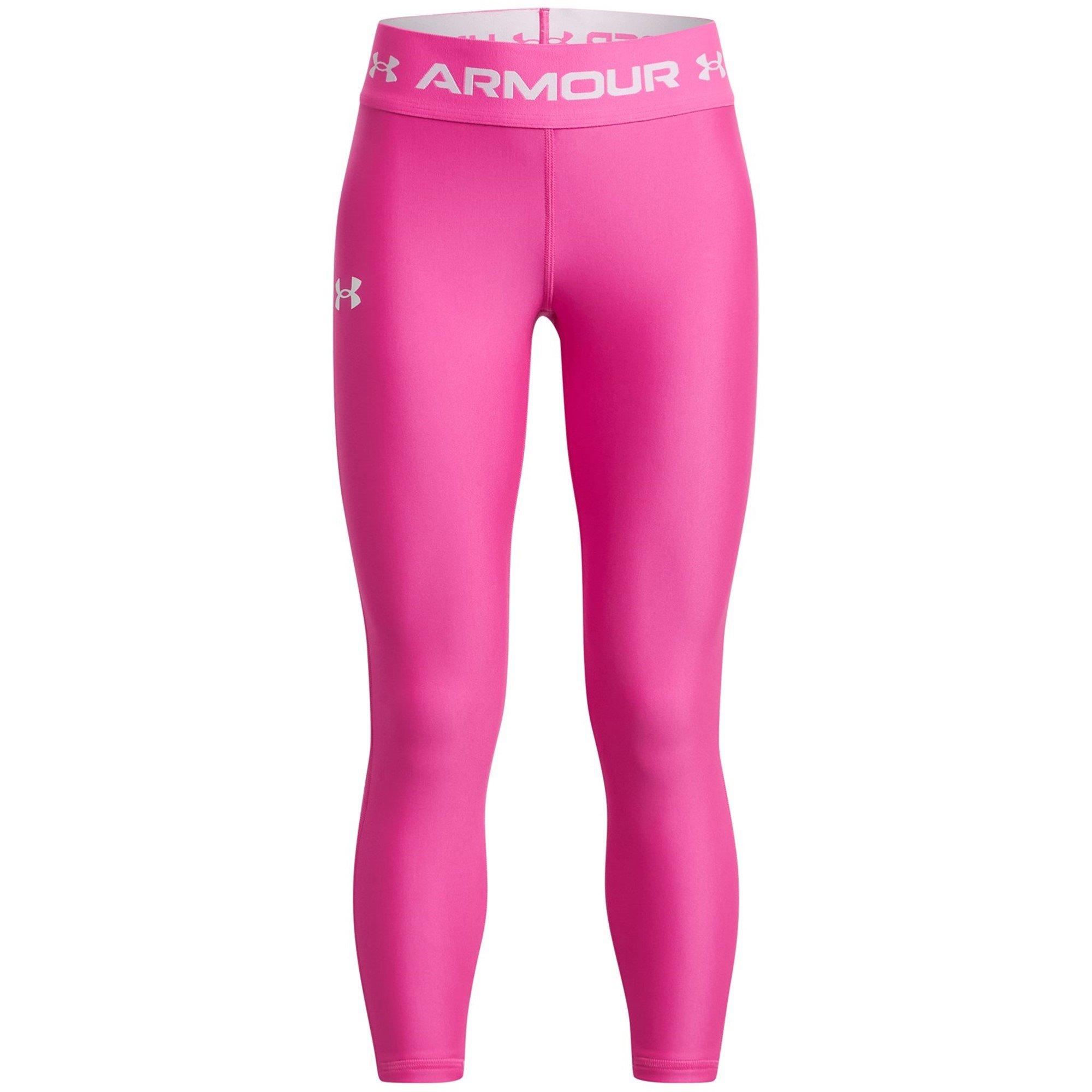 Under Armour Girls ' Heatgear® Ankle Crop - Pink - 13 Years (XL)