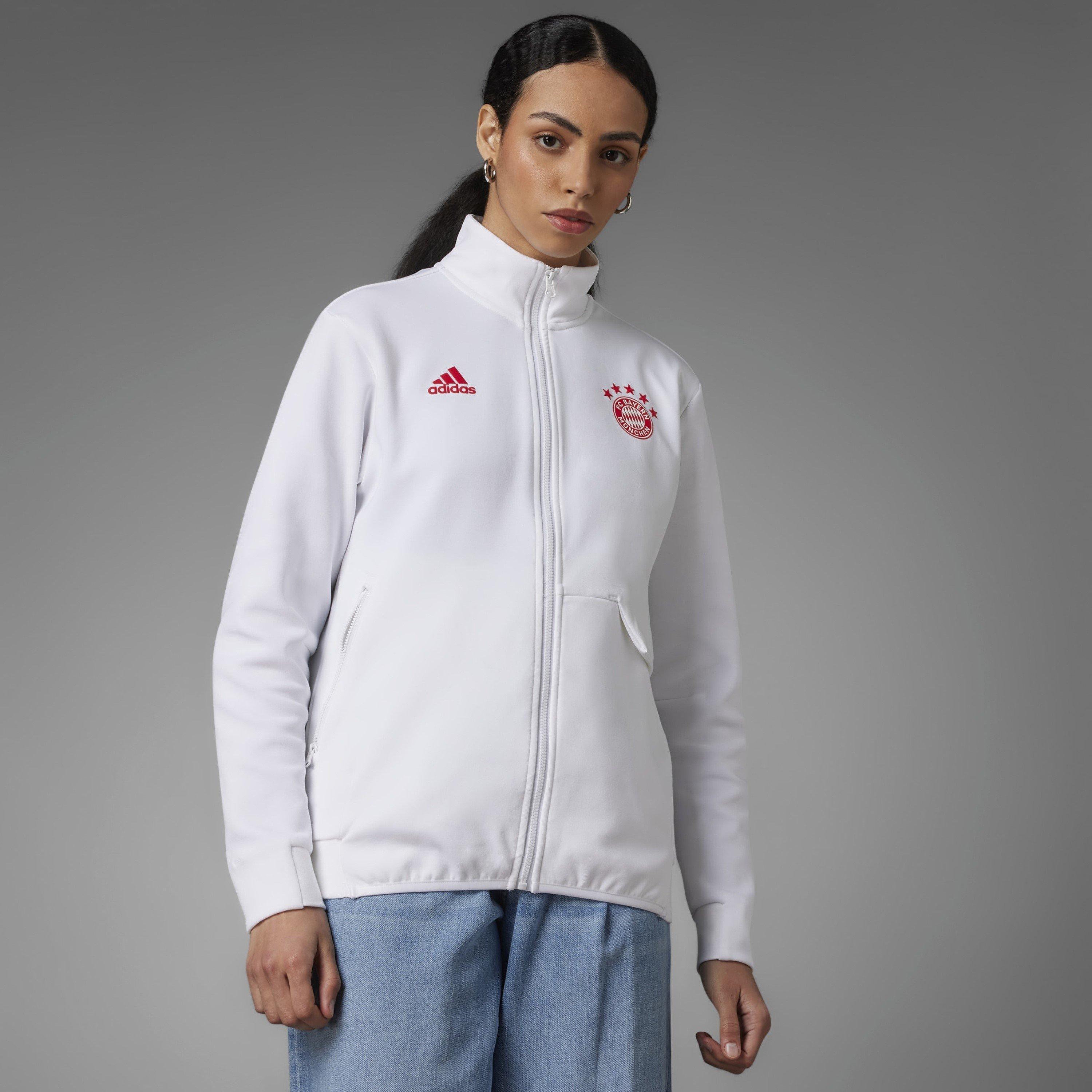 Blanco - adidas - Fcb Anth Jktw Tracksuit Top Womens - 2