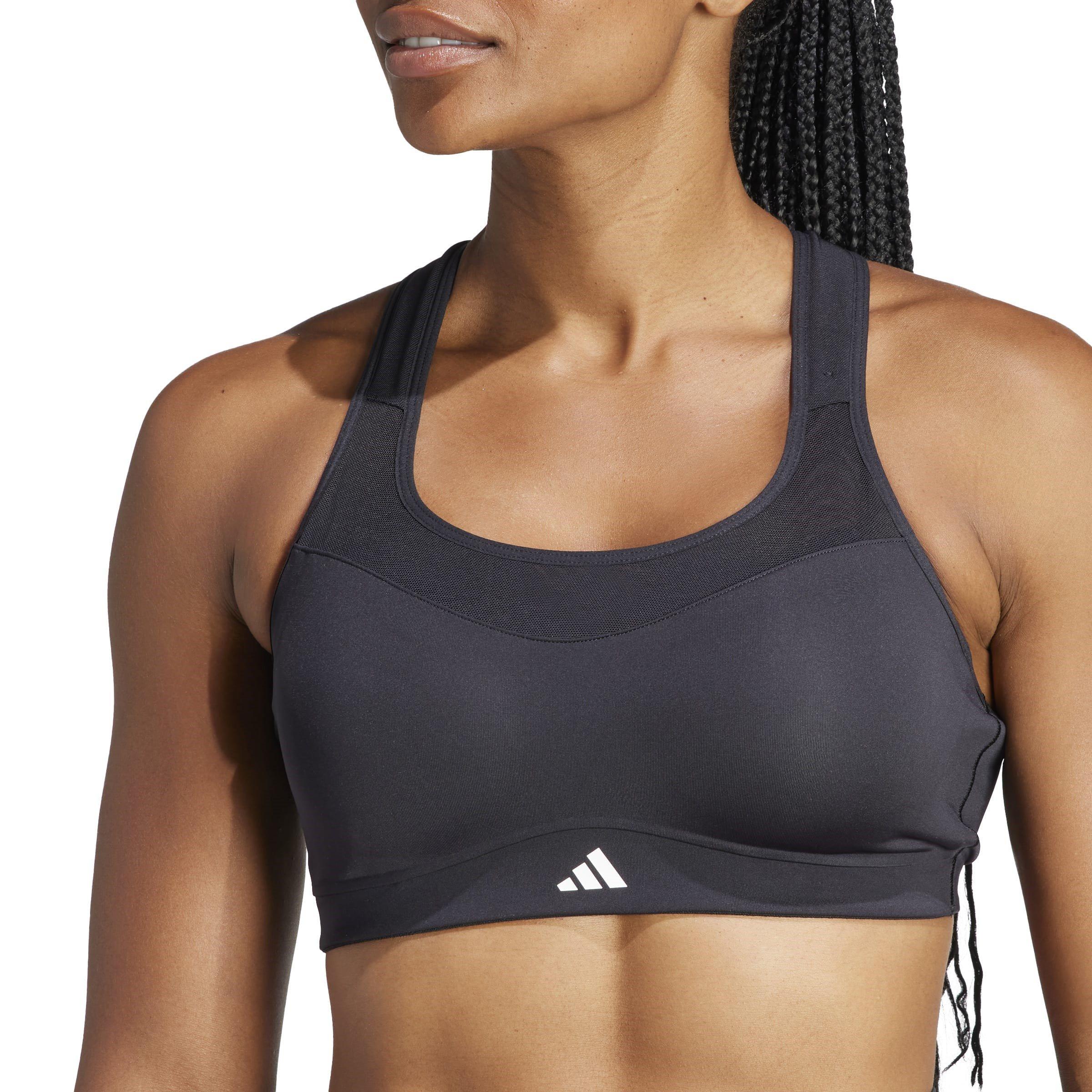Black - adidas - Medium Impact Sports Bra - 5