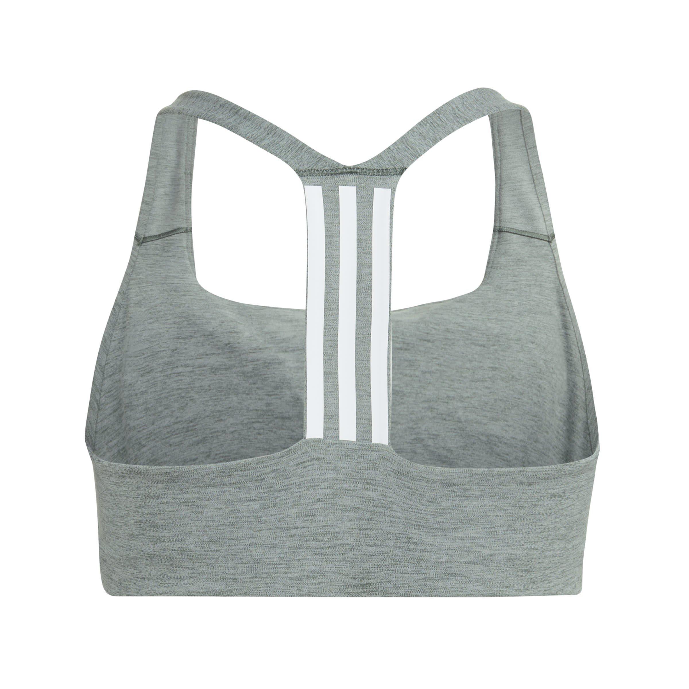 Grau - adidas - Medium Impact Sports Bra - 2
