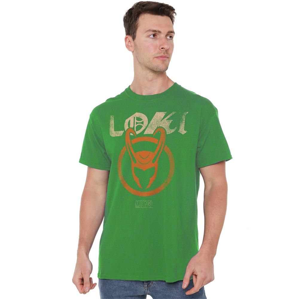 Bright Green - Marvel - Loki Emblem Cotton T-shirt - 1