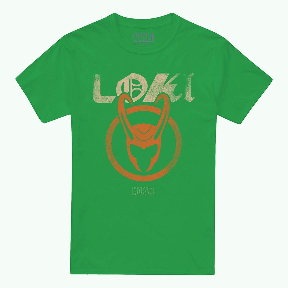 Bright Green - Marvel - Loki Emblem Cotton T-shirt - 4