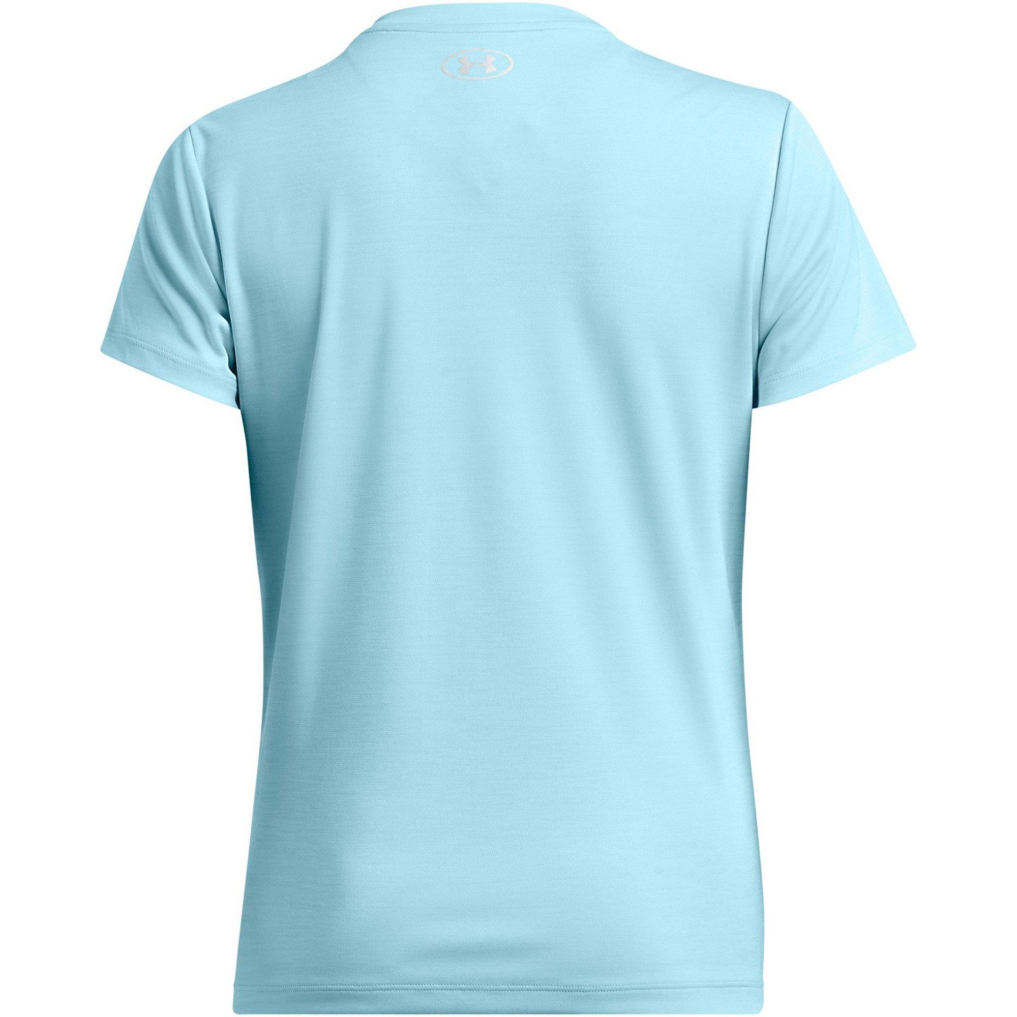 Bilzzard/Silver - Under Armour - Velocity Twist V-Neck Short Sleeve Tee Womens - 4
