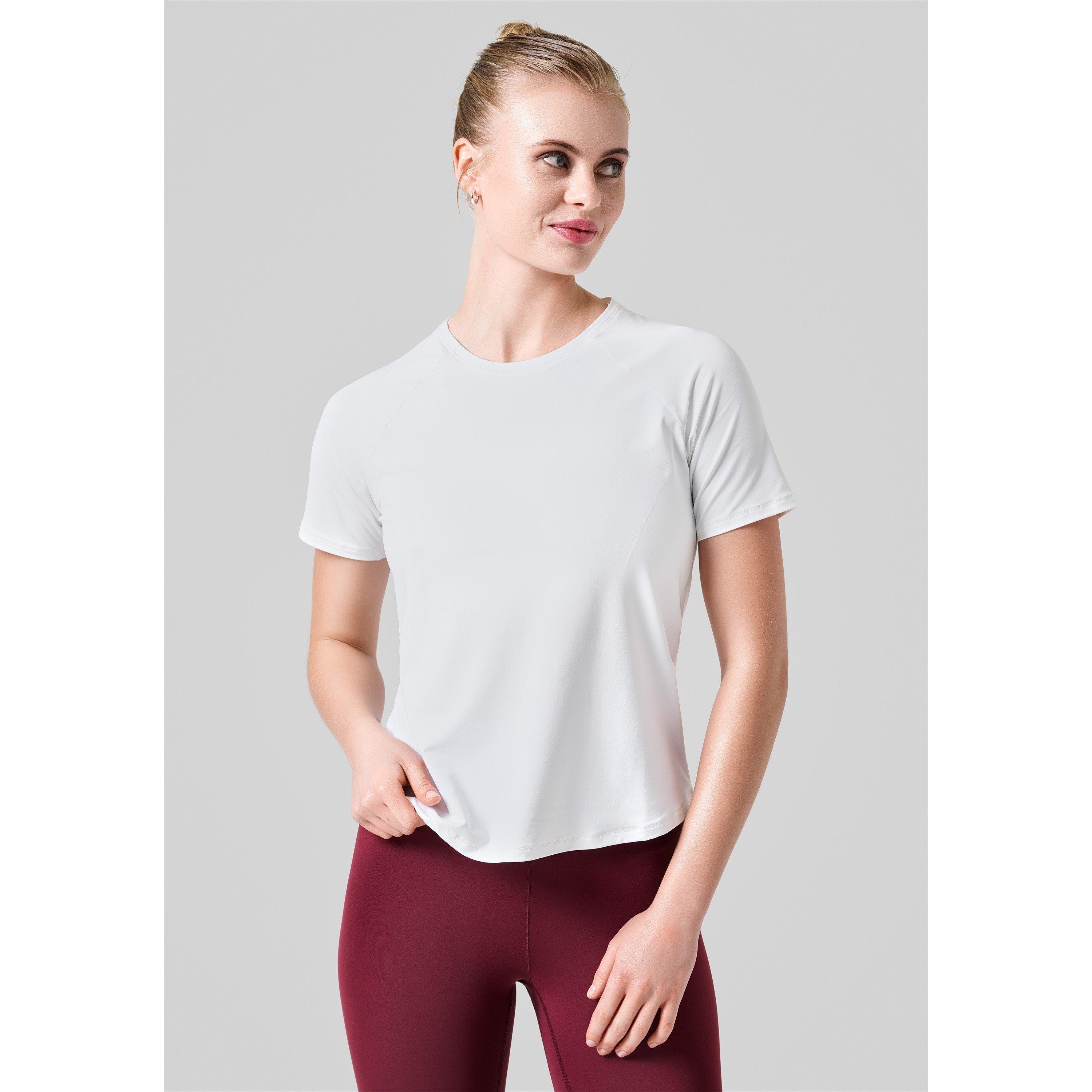 Casall Women's Short-Sleeve Performance Gym Top - White - 12 (M)