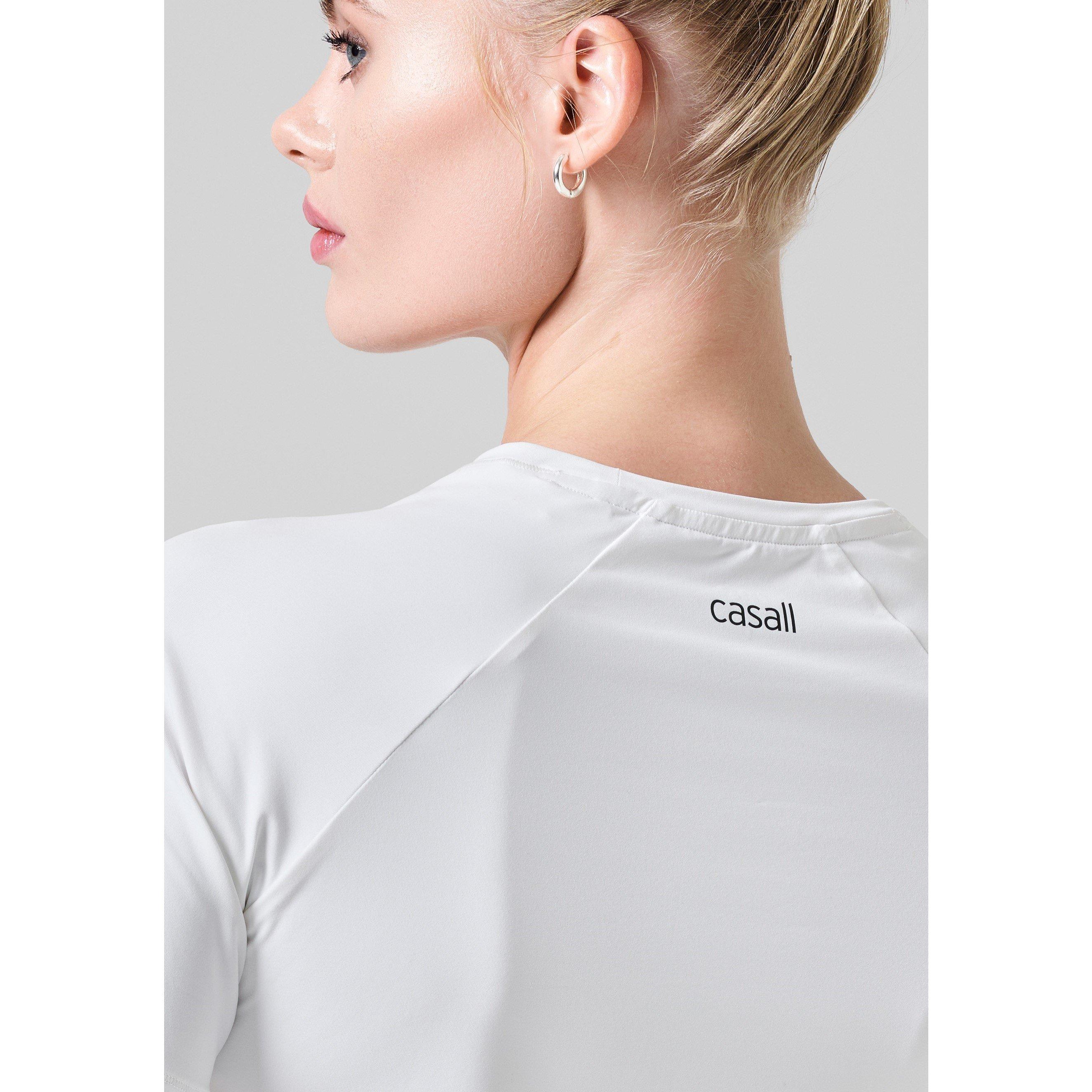 White - Casall - Women's Short-Sleeve Performance Gym Top - 3