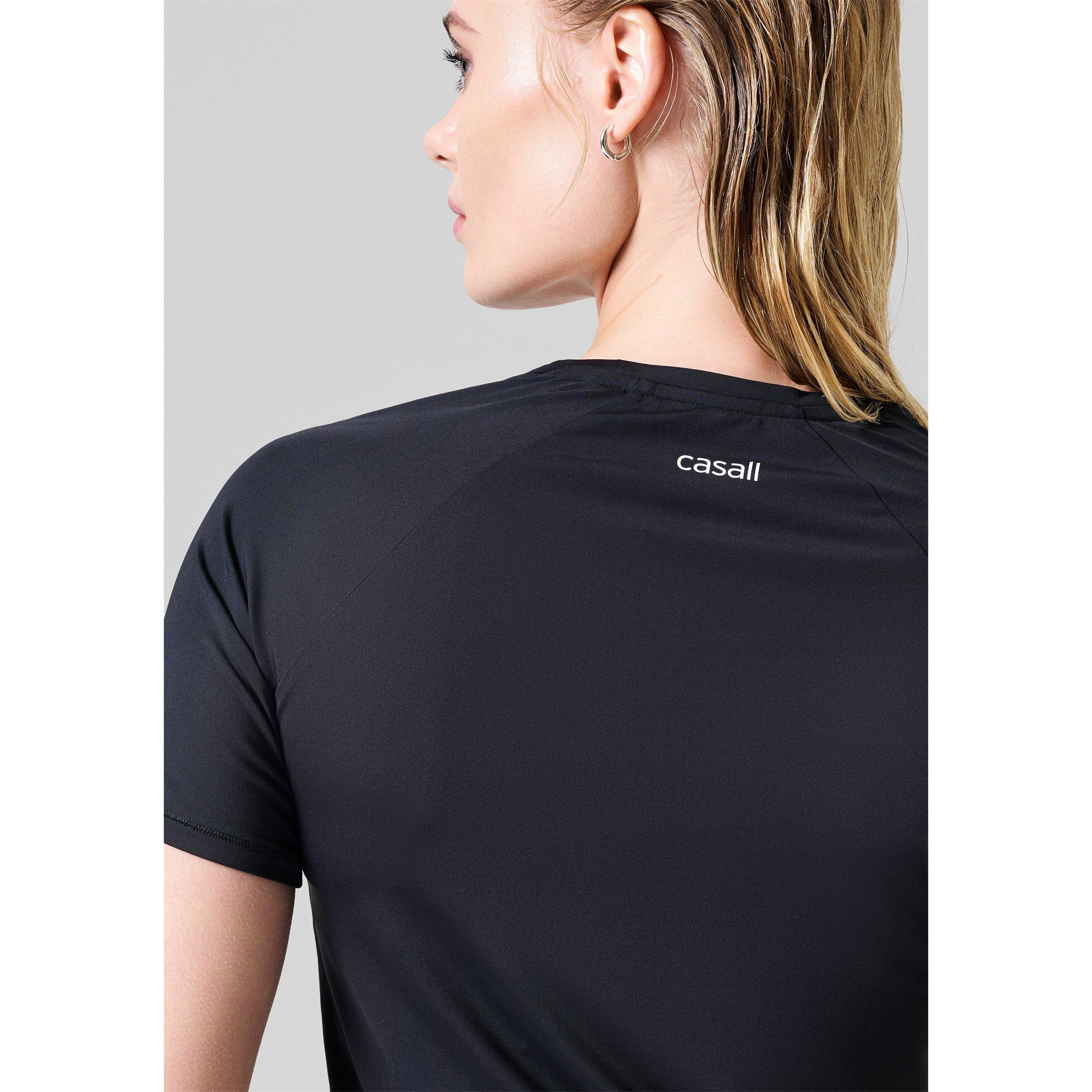 Black - Casall - Short-Sleeve Performance Gym Top - 3