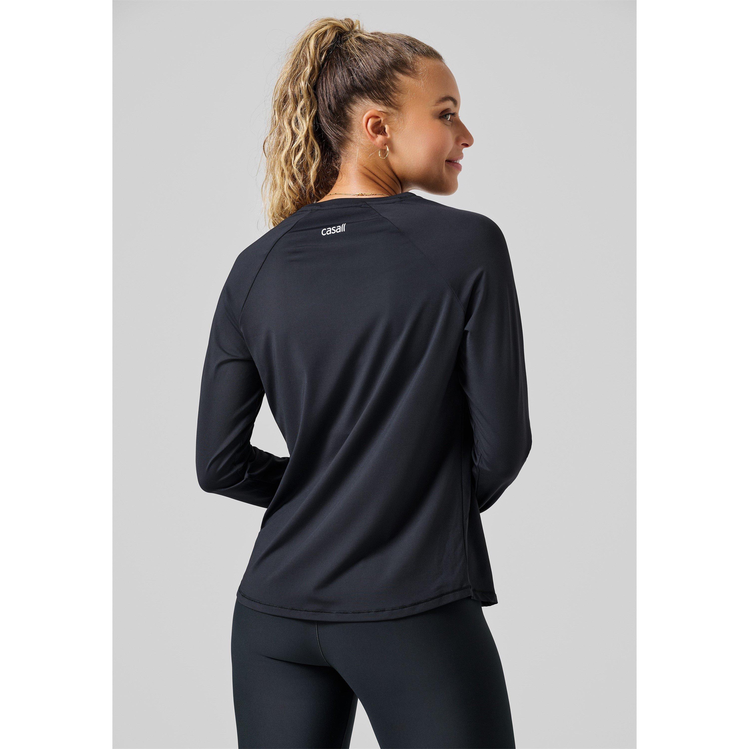 Schwarz - Casall - Long-Sleeve Performance Gym Top - 2