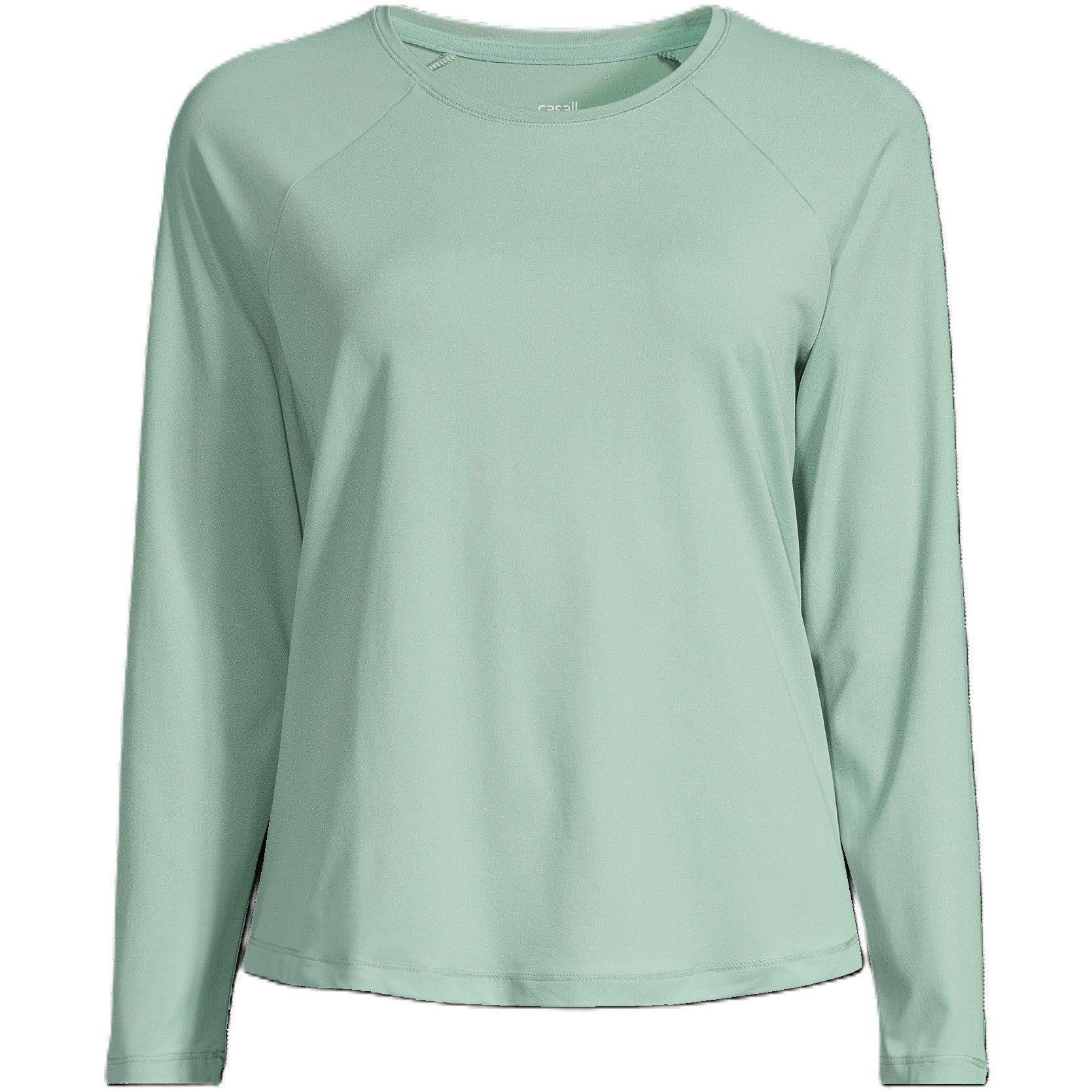 Casall Women's Long-Sleeve Performance Gym Top - Green - 8 (XS)