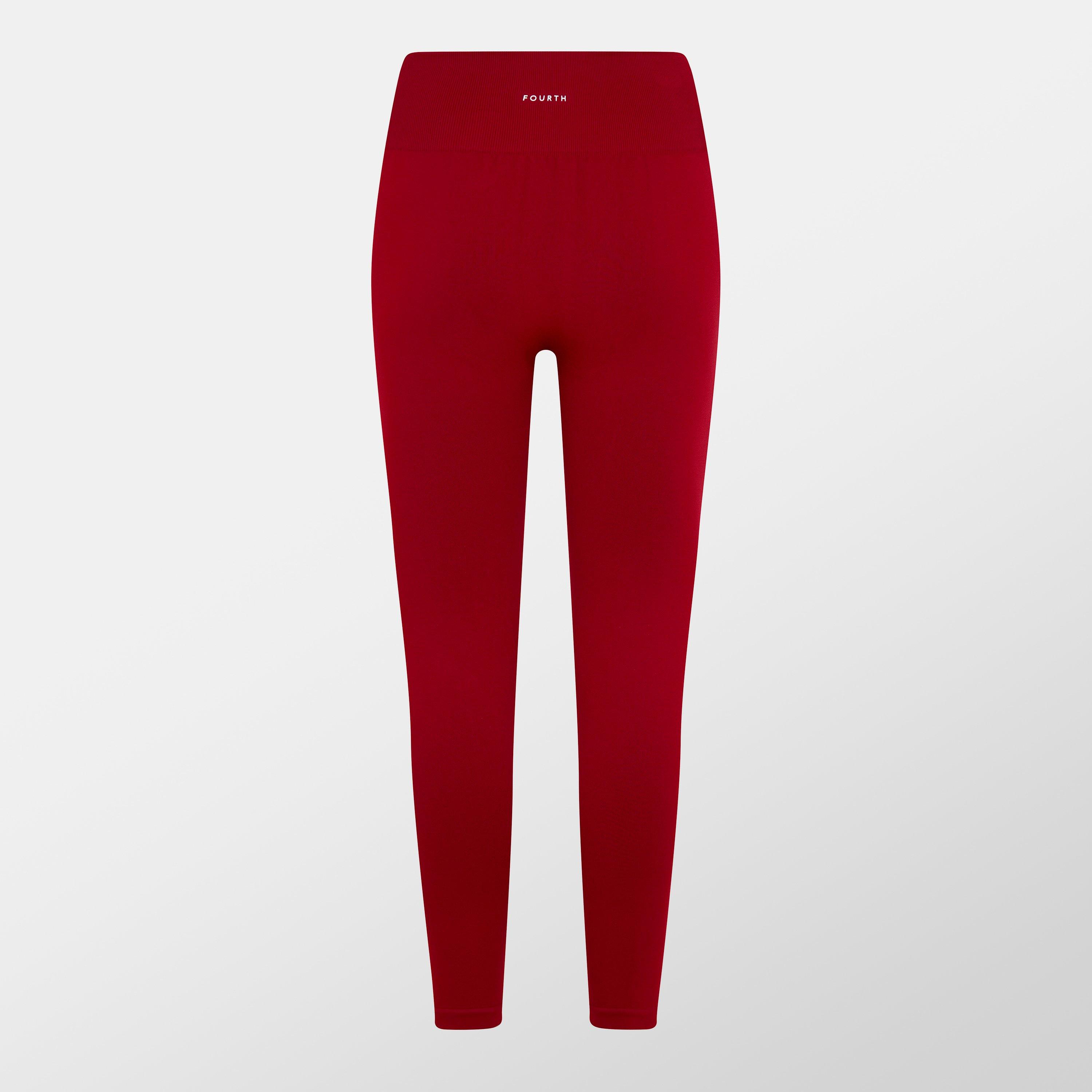 Red - 4th and Reckless - Women's Seamless Performance Gym Leggings - 2