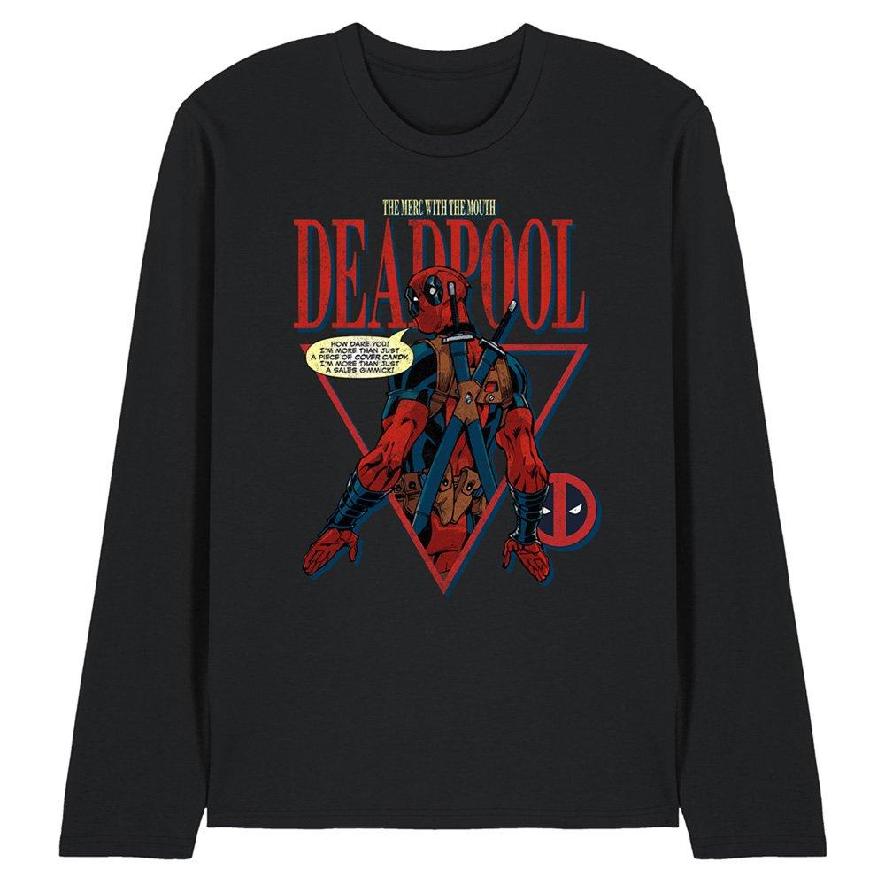 Black - Marvel - Deadpool Cover Candy Long Sleeve T-Shirt Black - 1
