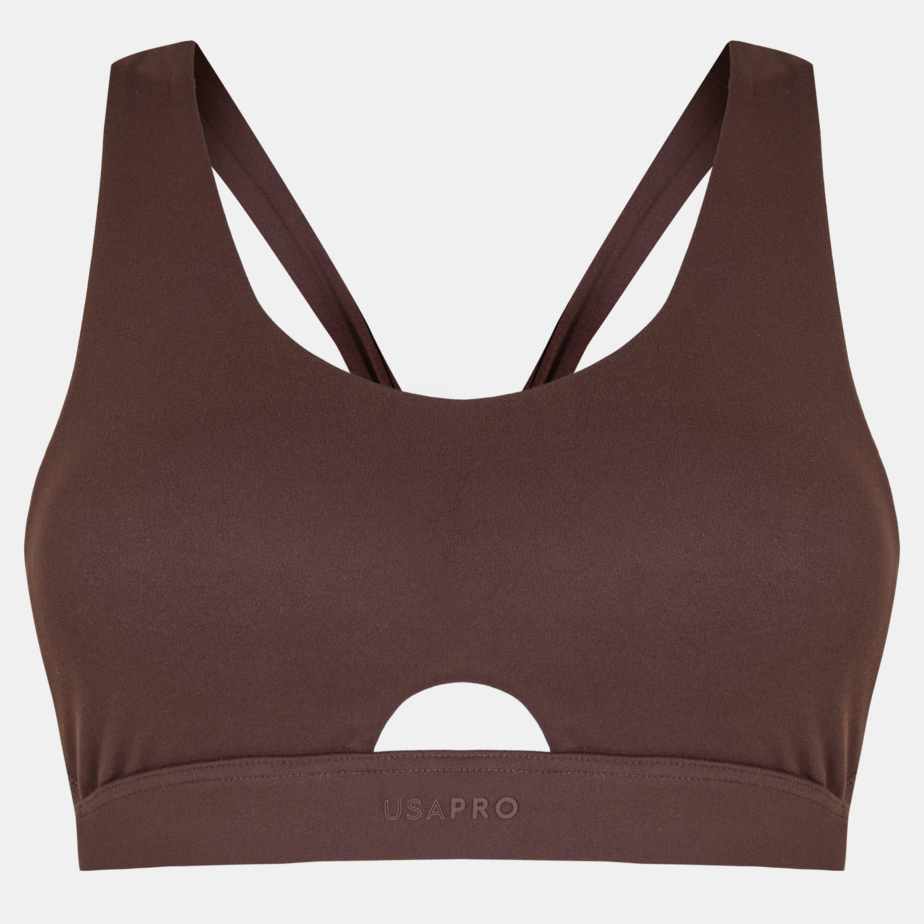 Espresso - USA Pro - Twist Back Bra Womens - 1