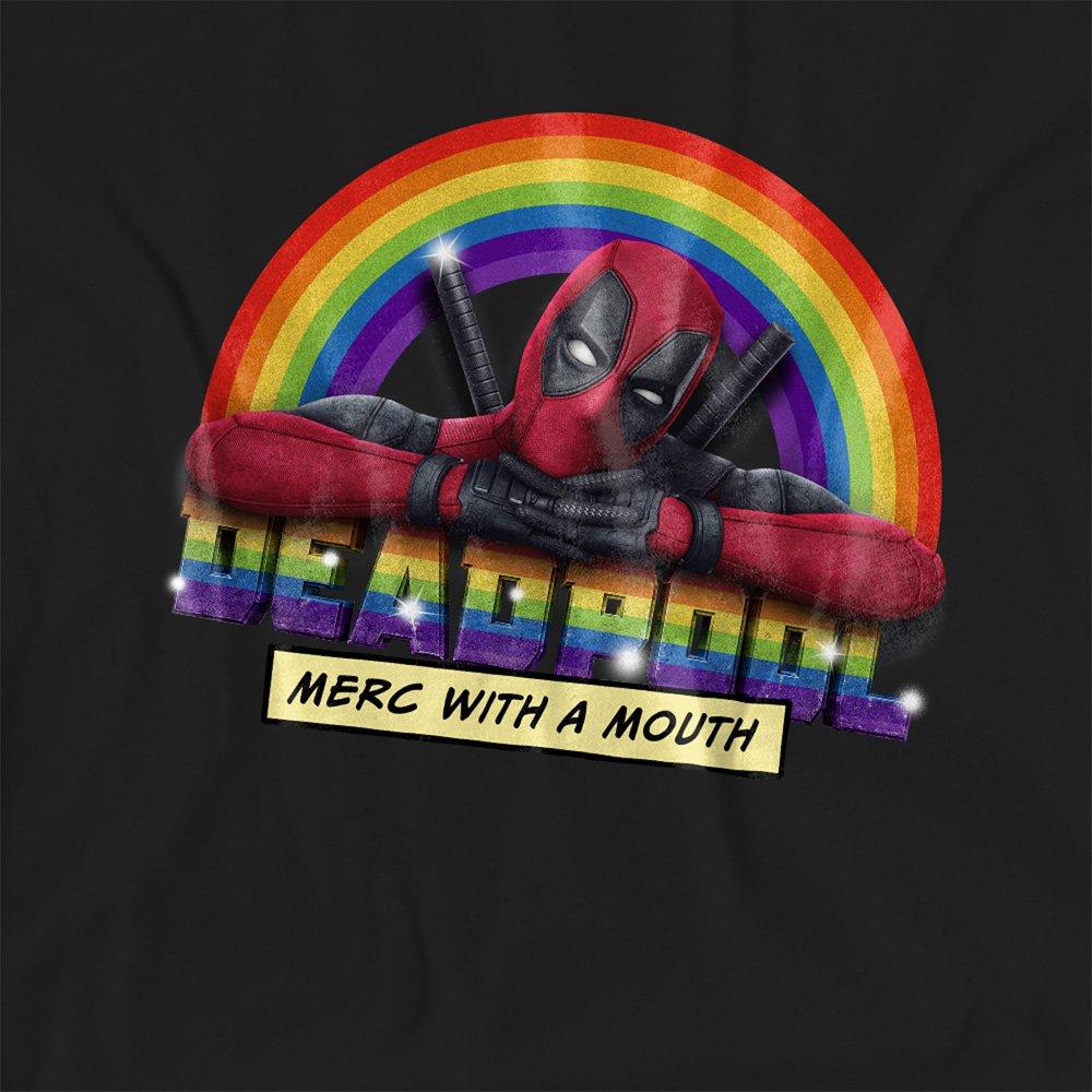 Black - Marvel - Deadpool Rainbow Merc With A Mouth T-Shirt Black - 2