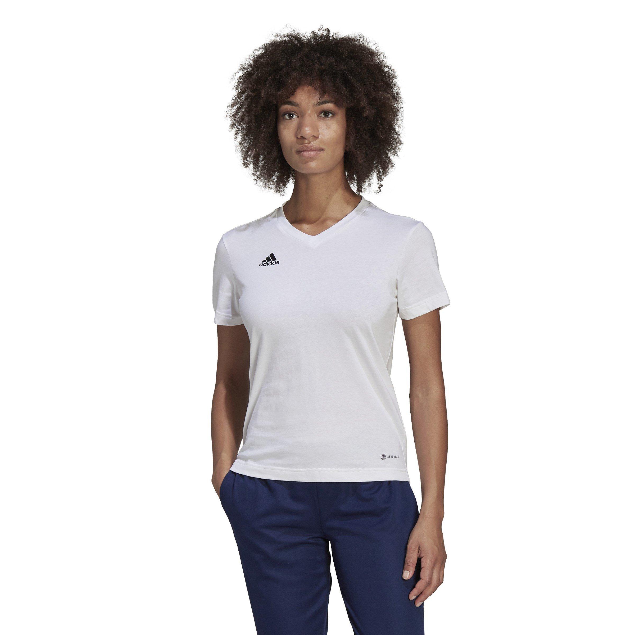 White - adidas - ENT22 T Shirt Womens - 2