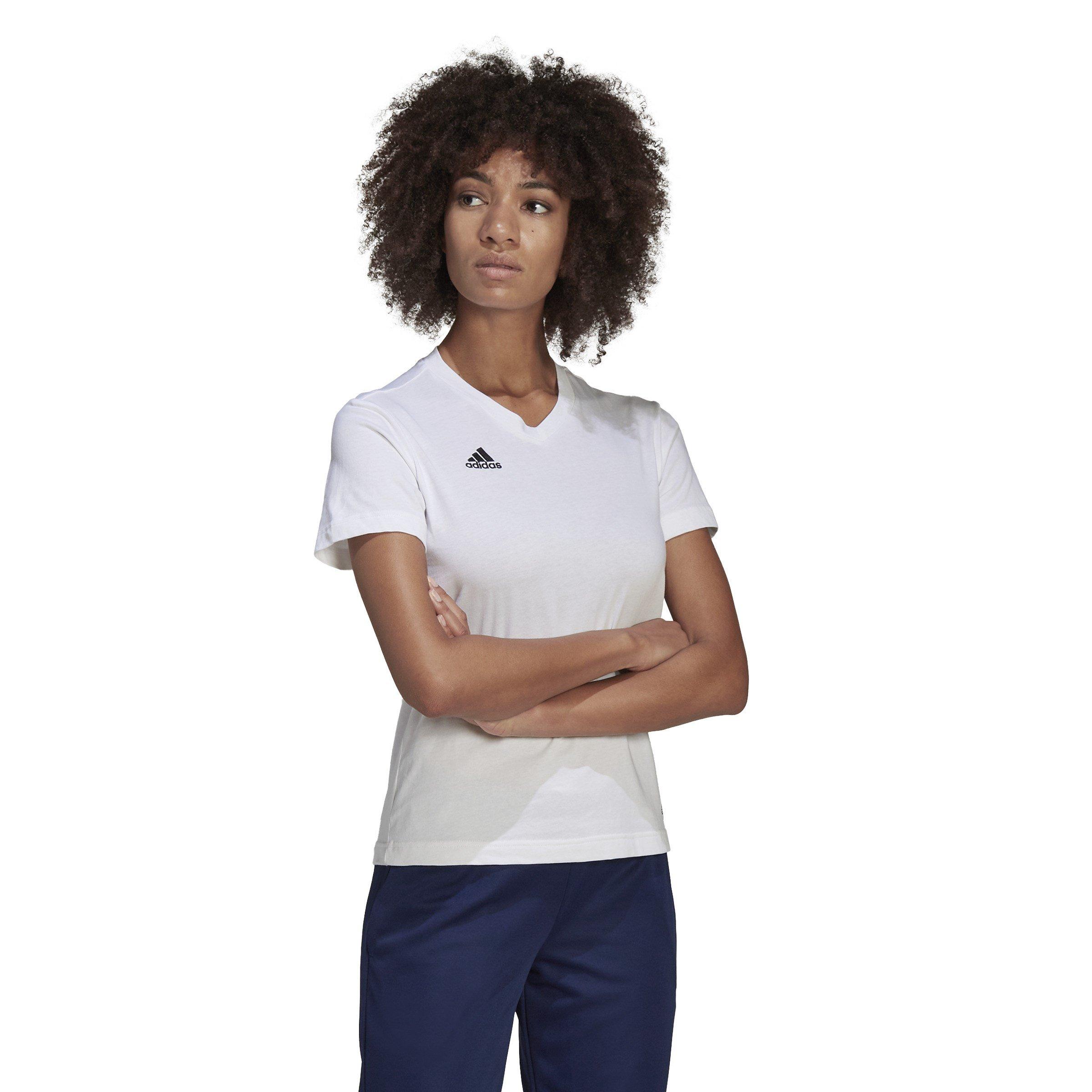 White - adidas - ENT22 T Shirt Womens - 4