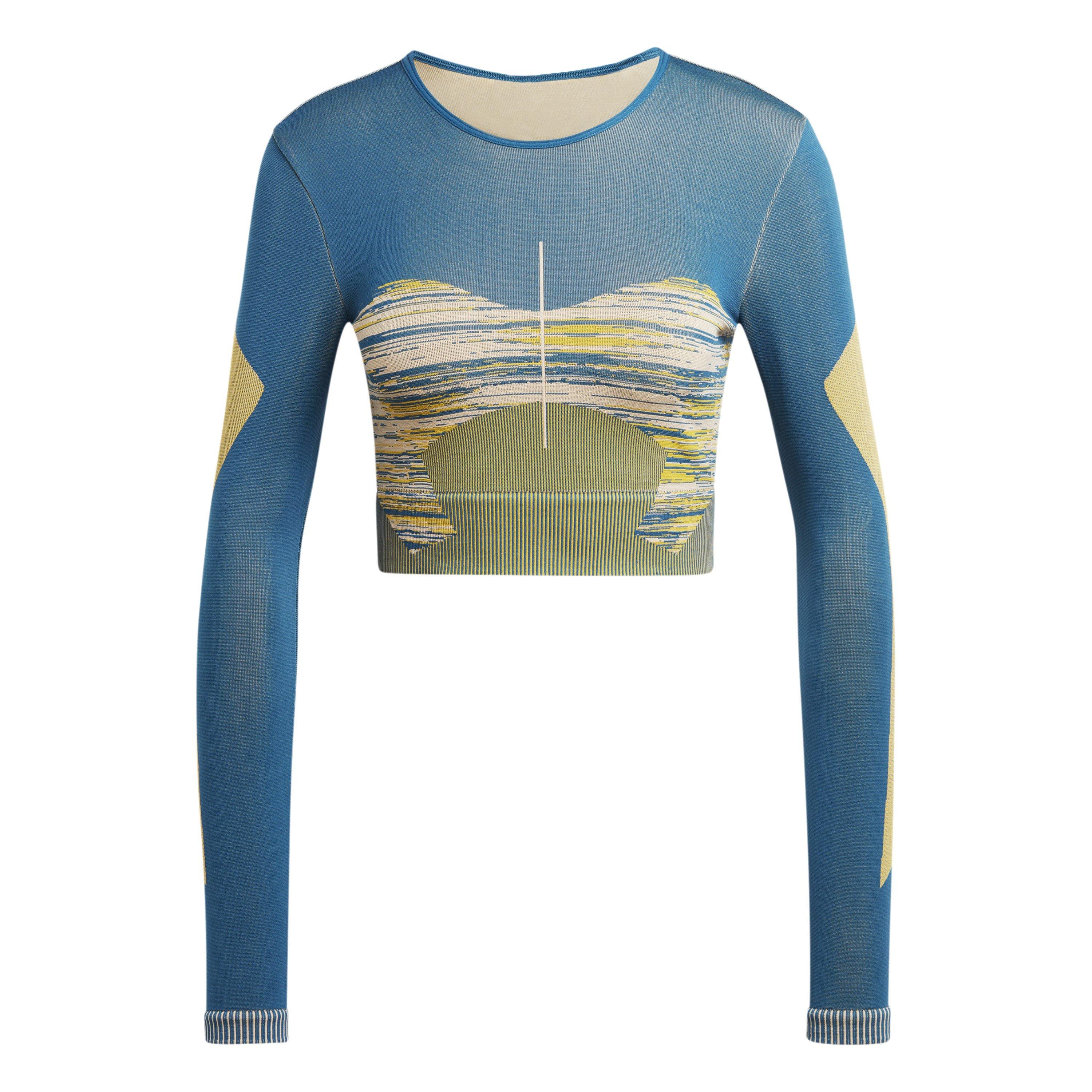 Adidas Women's Long Sleeve Performance Gym Top - Green - 12 (M)