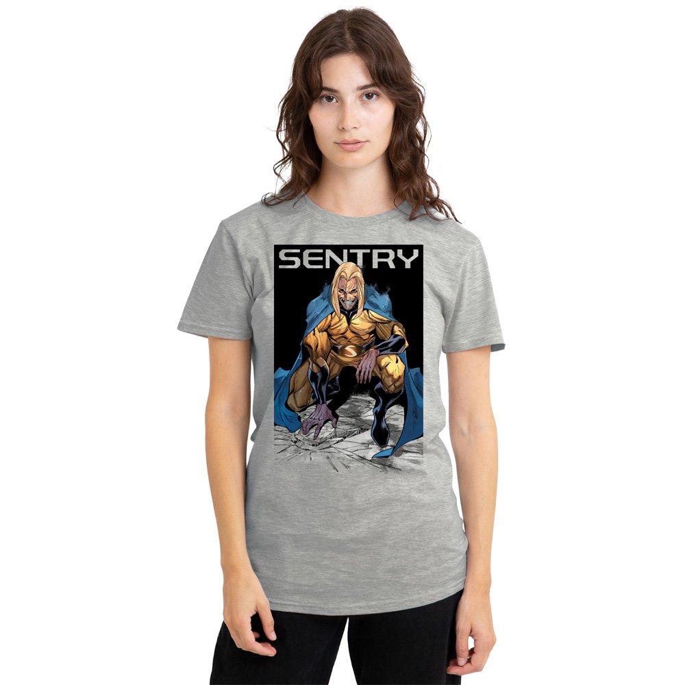 Light Grey - Marvel - Comics Sentry Void Grin T-Shirt Athletic Heather - 1