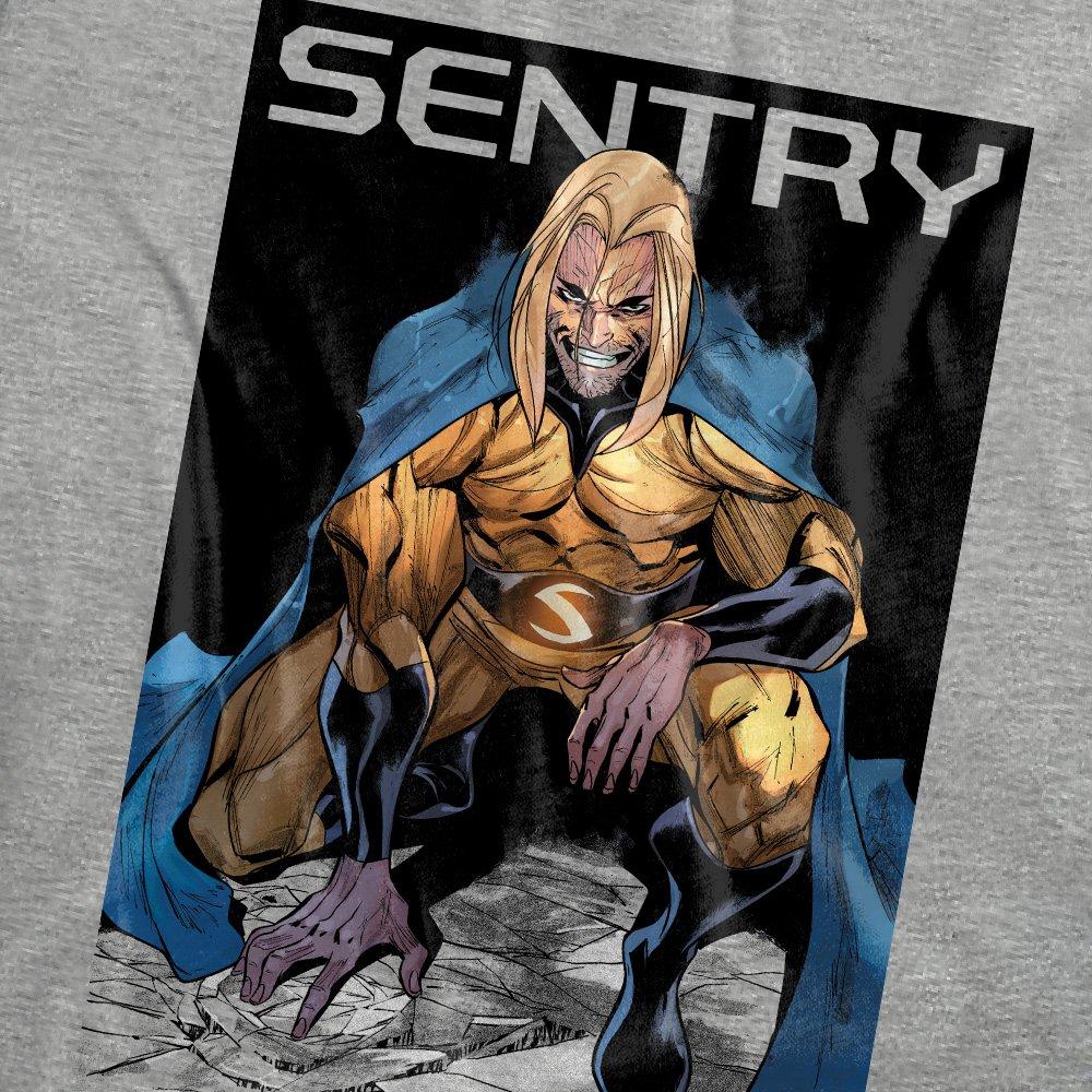 Light Grey - Marvel - Comics Sentry Void Grin T-Shirt Athletic Heather - 2