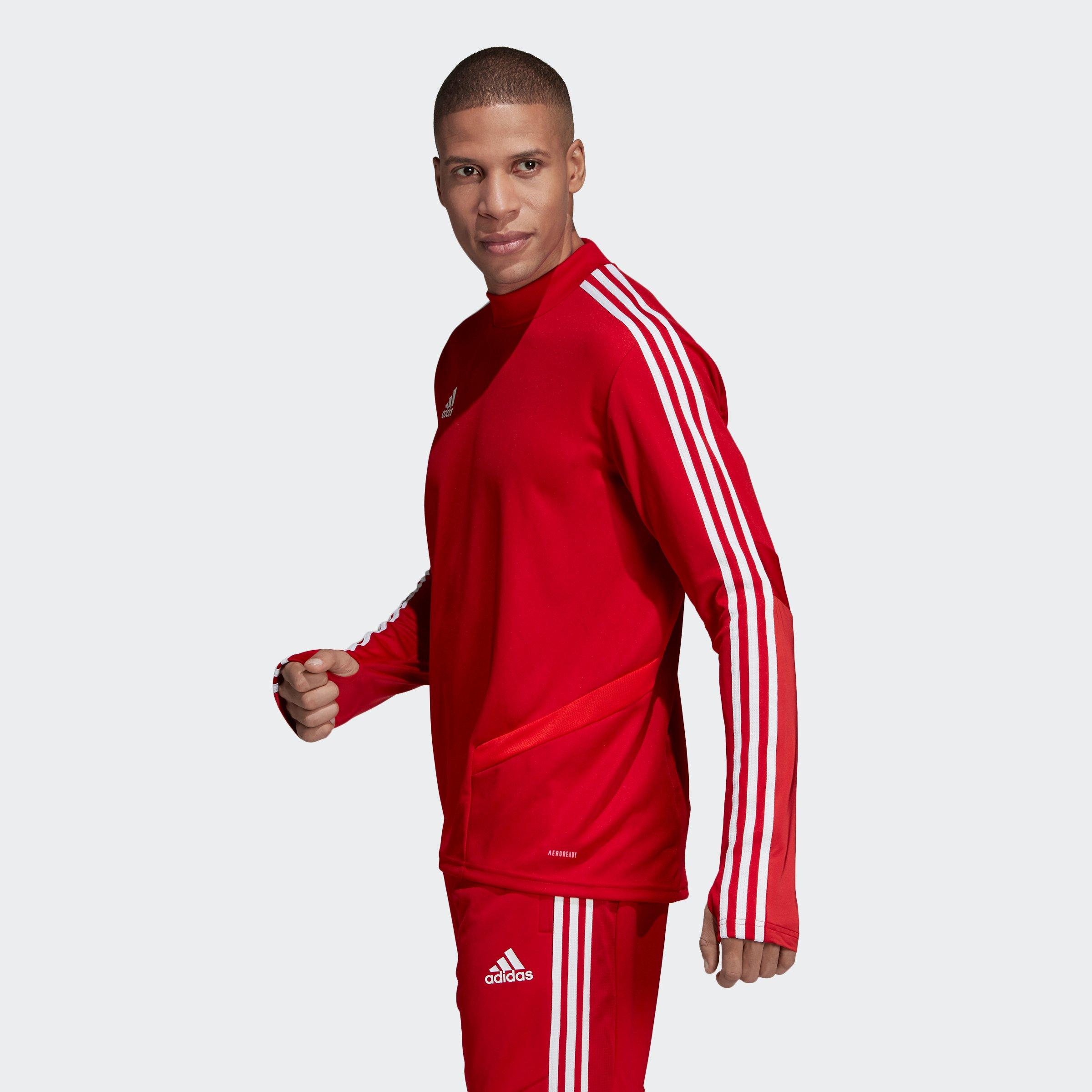 Power Red / Whi - adidas - Tiro 19 Training Top Mens - 3