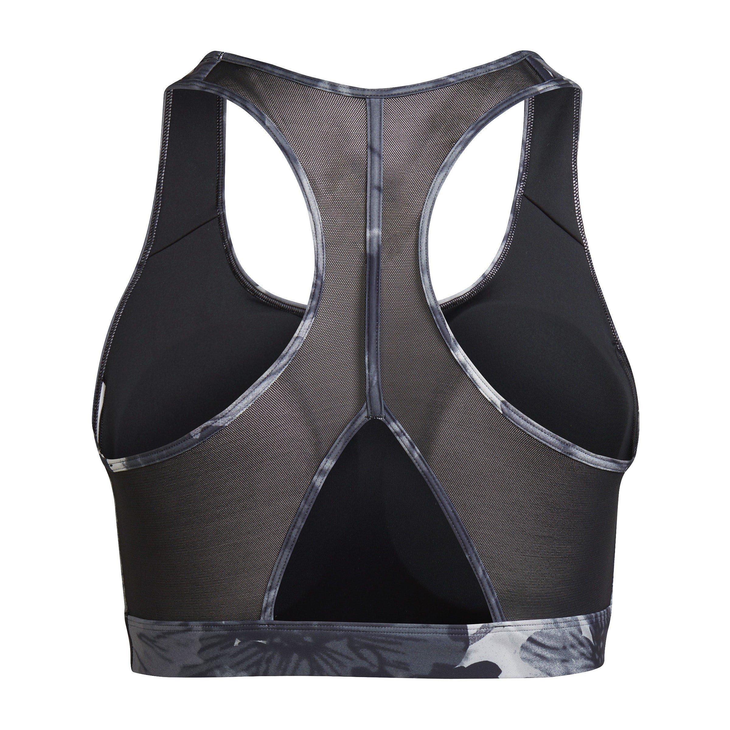 Noir - adidas - Women's Medium Impact Sports Bra - 2