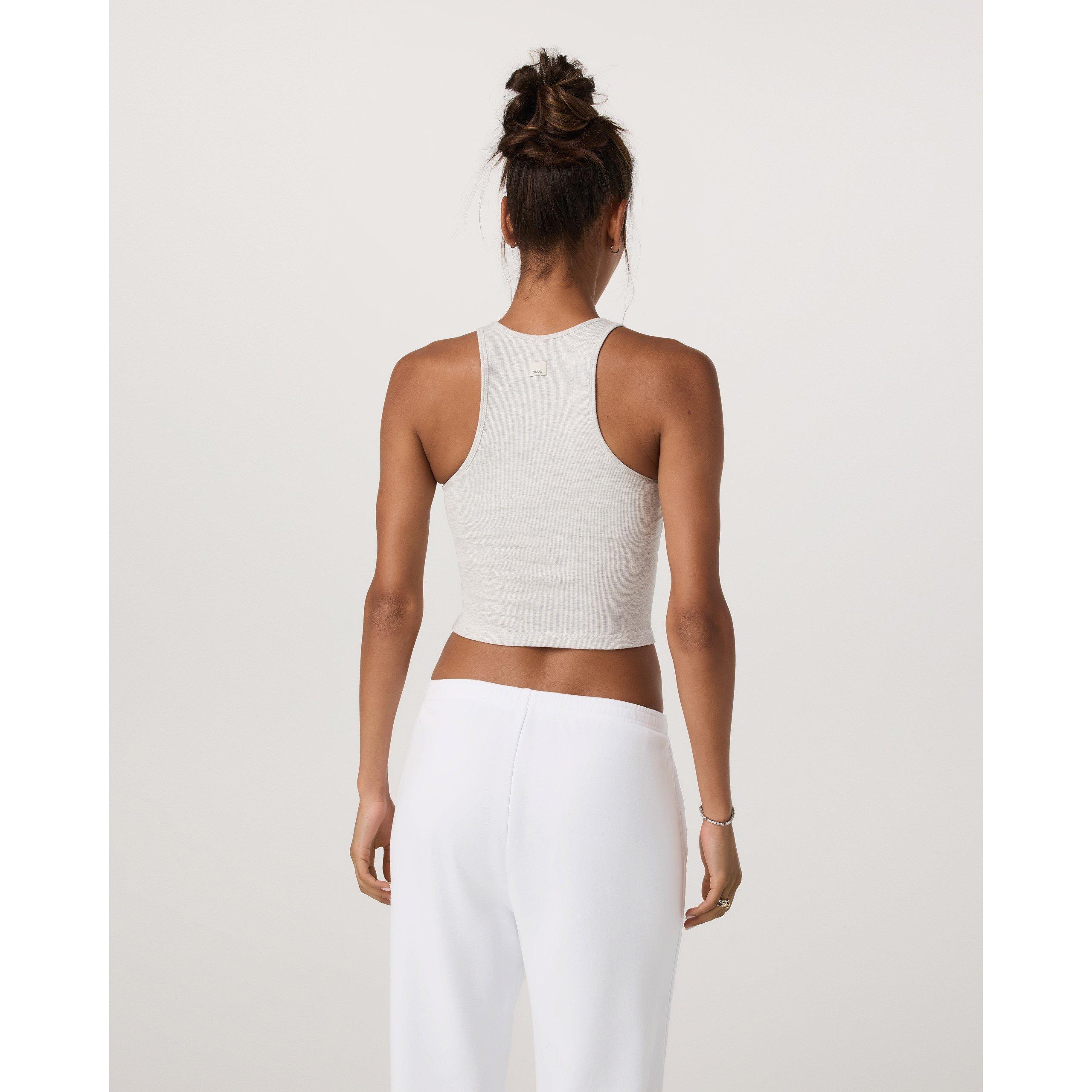 Wt Heather Gry - Vuori - Women's Pose Performance Moisture Wicking Slim Fit Gym Vest - 3