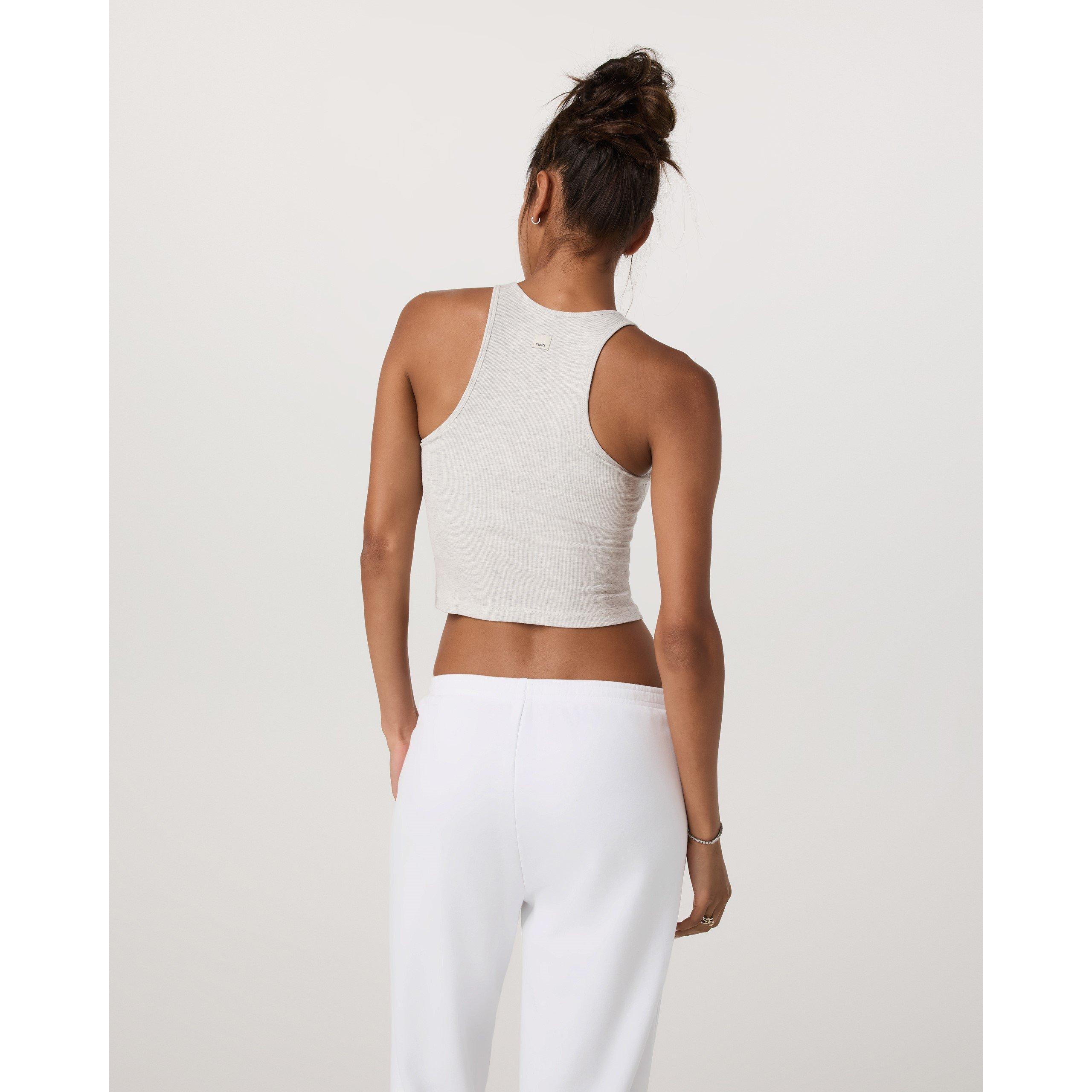 Wt Heather Gry - Vuori - Women's Pose Performance Moisture Wicking Slim Fit Gym Vest - 4