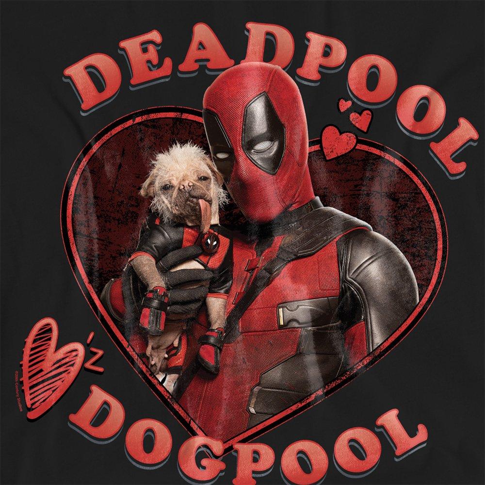 Black - Marvel - Deadpool Wolverine Wade Loves Dogpool T-Shirt Bla - 2