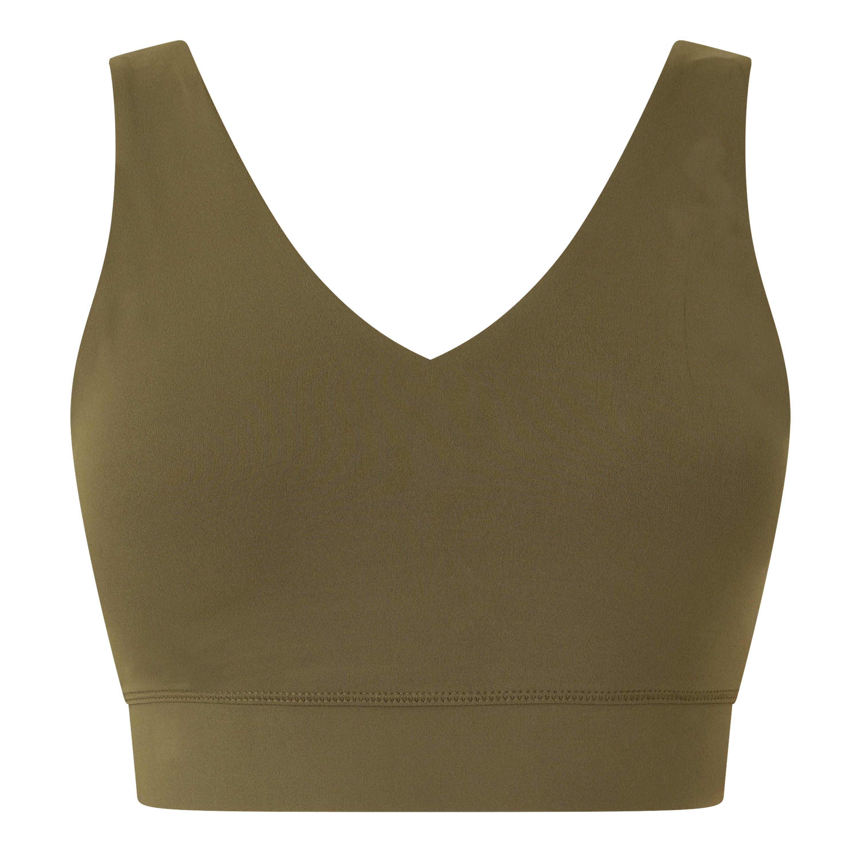 Khaki Brown - Sweaty Betty - Women's Medium Impact Sports Bra - 1