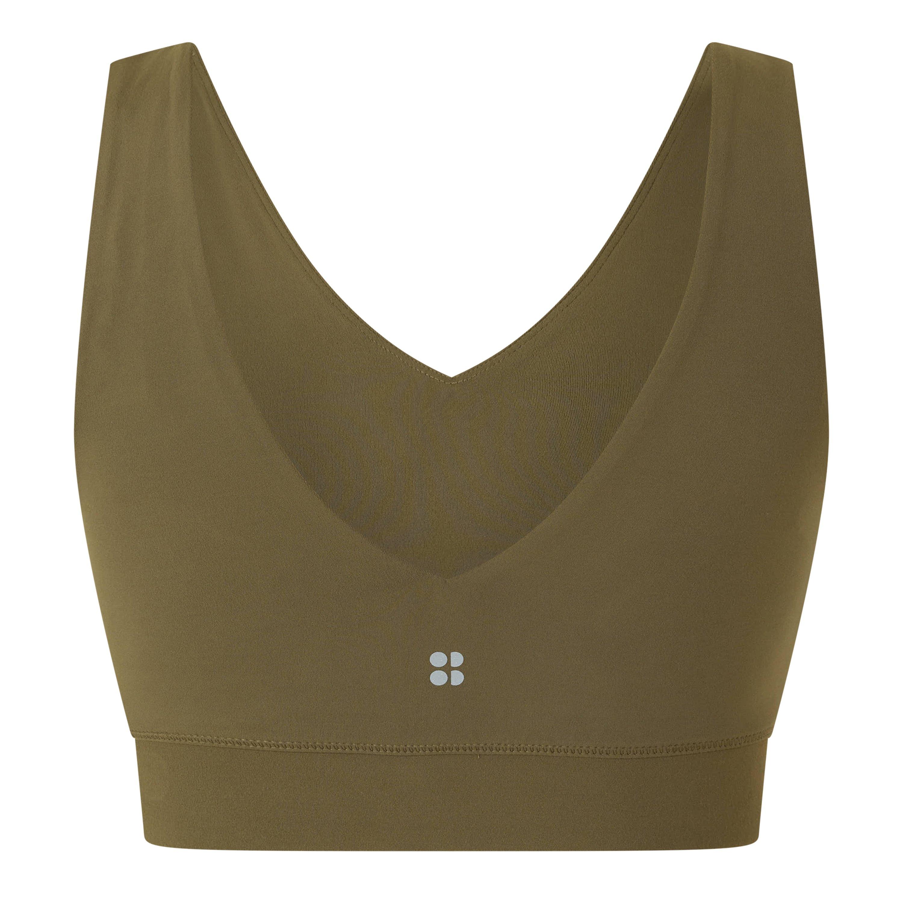 Khaki Brown - Sweaty Betty - Women's Medium Impact Sports Bra - 2
