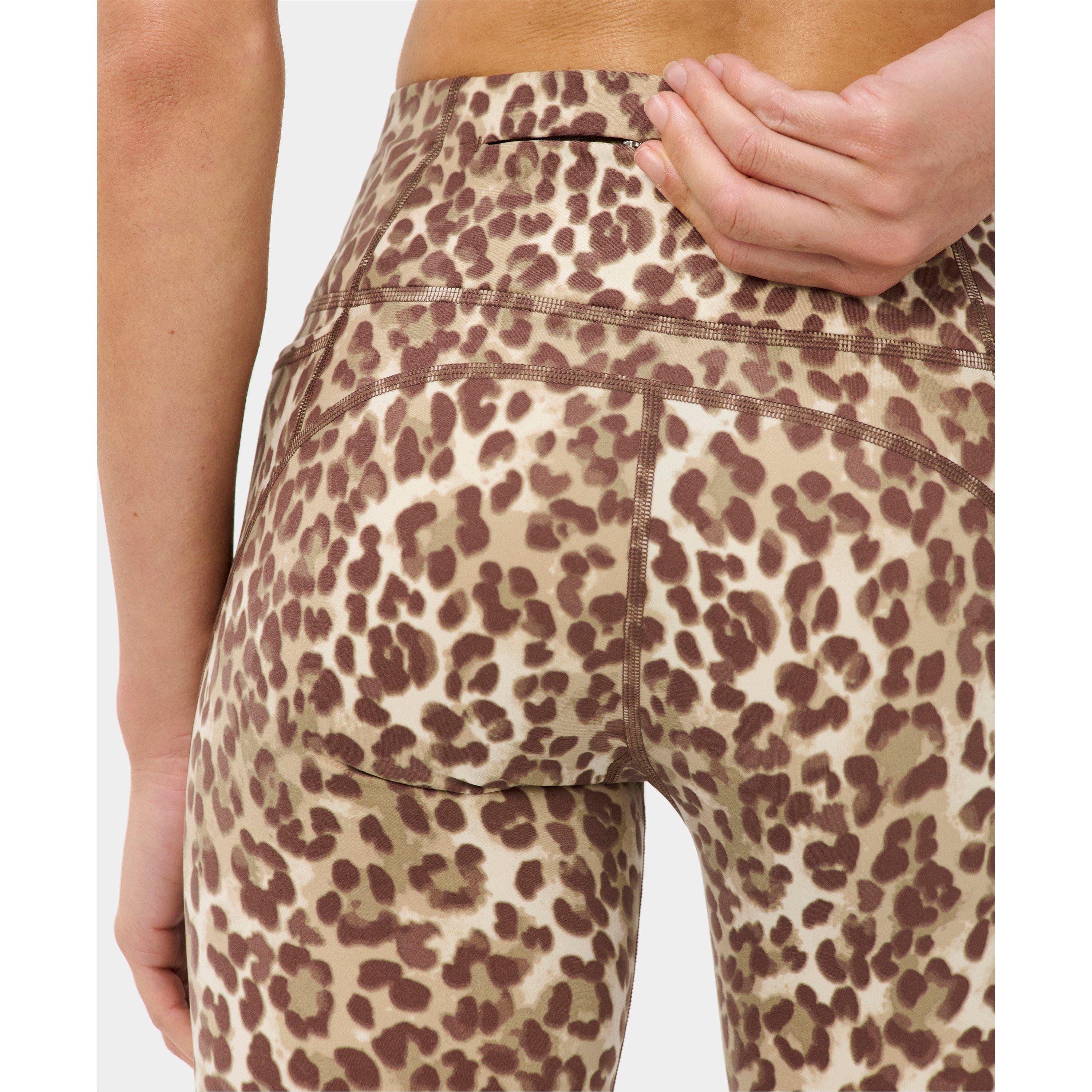 Beige Leo - Sweaty Betty - Women's High Rise Sweat Wicking Performance Gym Leggings - 2