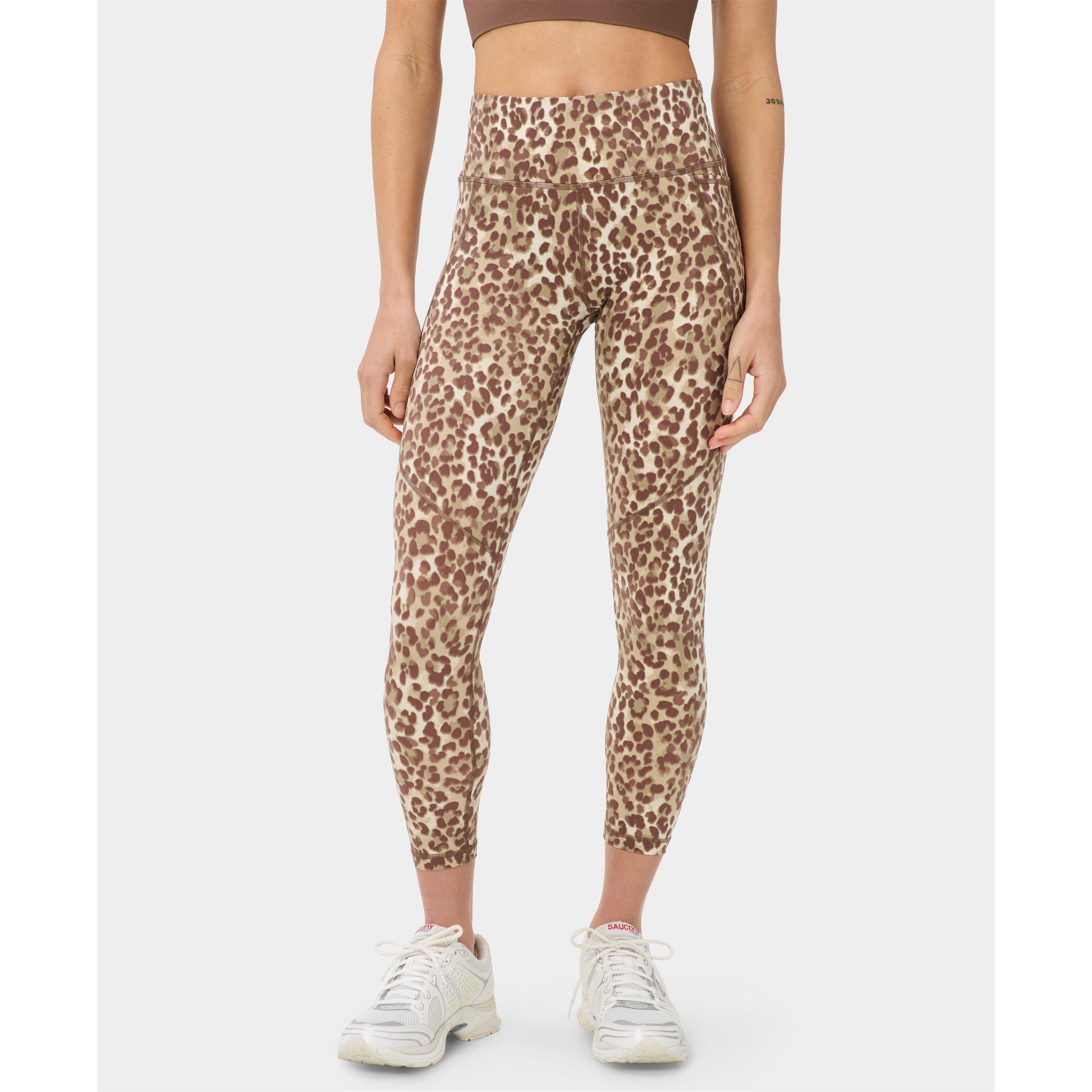 Beige Leo - Sweaty Betty - Women's High Rise Sweat Wicking Performance Gym Leggings - 3