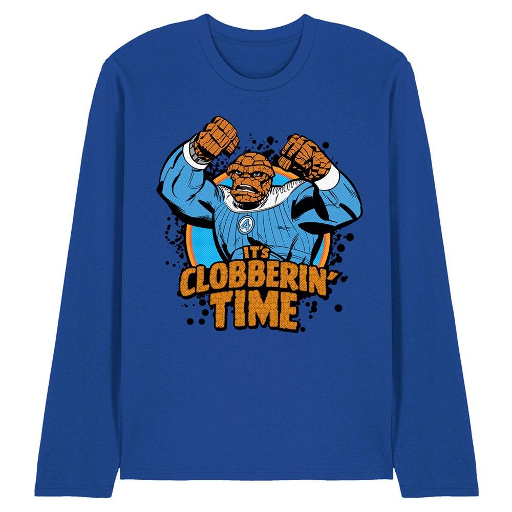 Blue - Marvel - Fantastic Four Thing Clobberin Time Long Sleeve T - 1