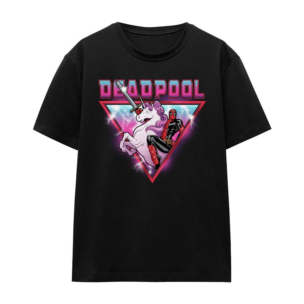 Black - Marvel - Deadpool Metal Unicorn Wade T-Shirt Black - 4