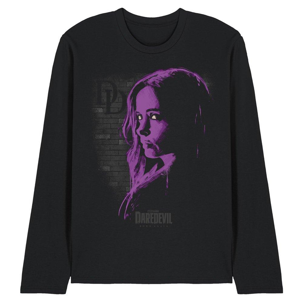 Black - Marvel - Daredevil Jessica Jones Paint Long Sleeve T Shirt - 1
