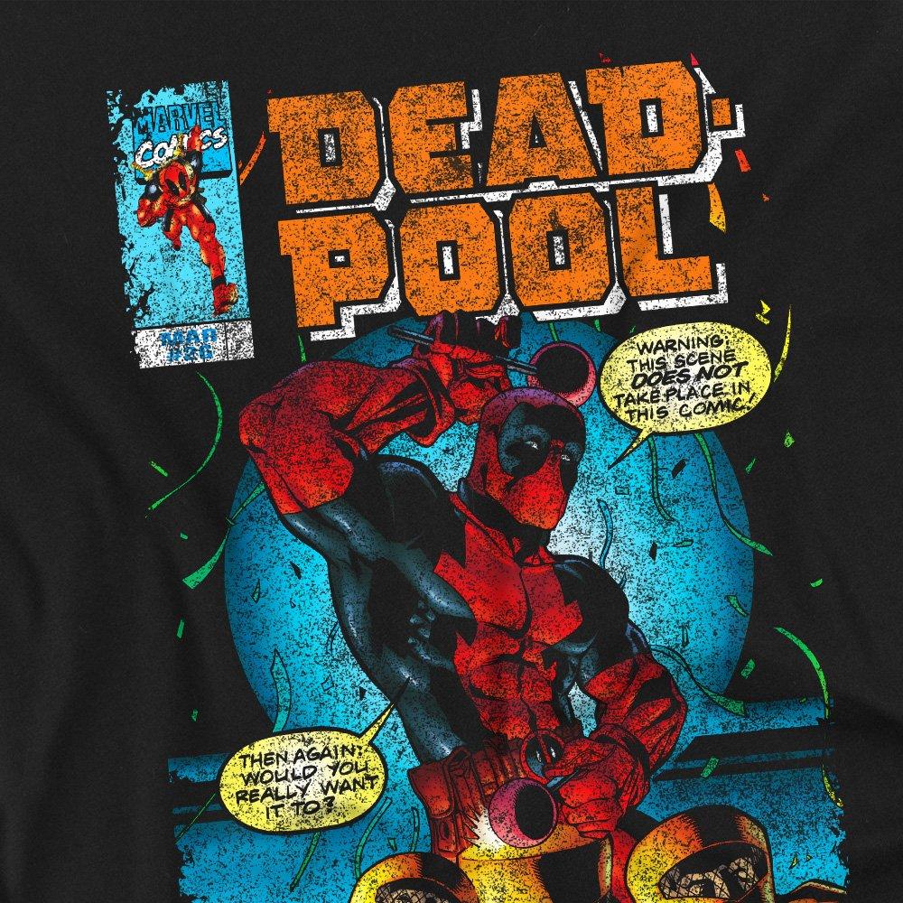Black - Marvel - Deadpool Comic Cover Long Sleeve T-Shirt Black - 2