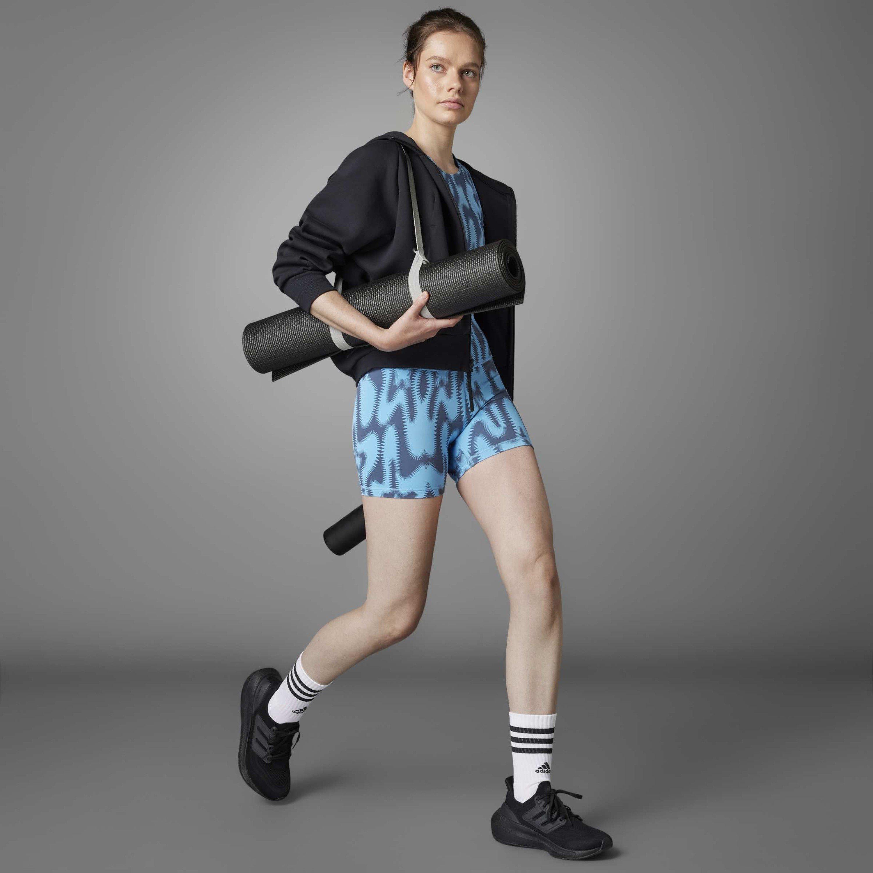 Blu - adidas - All Over Print Compression Shorts - 7