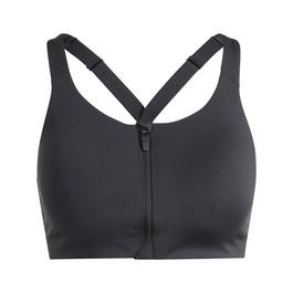 adidas TLDR Impact Zip Sports Bra Womens