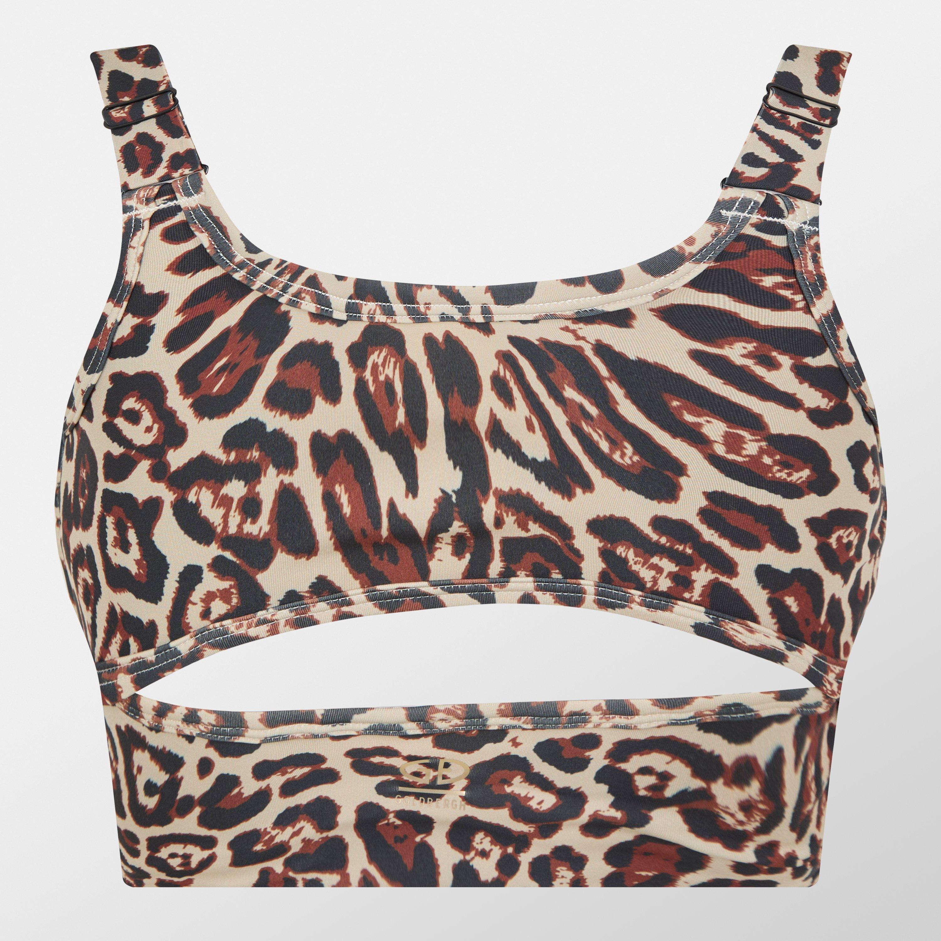 7250 Jaguar - Goldbergh - Women's Gold Althea Medium Impact Sports Bra - 2