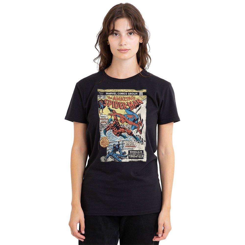 Marvel Spiderman Retro Tarantula Cover T-Shirt Black