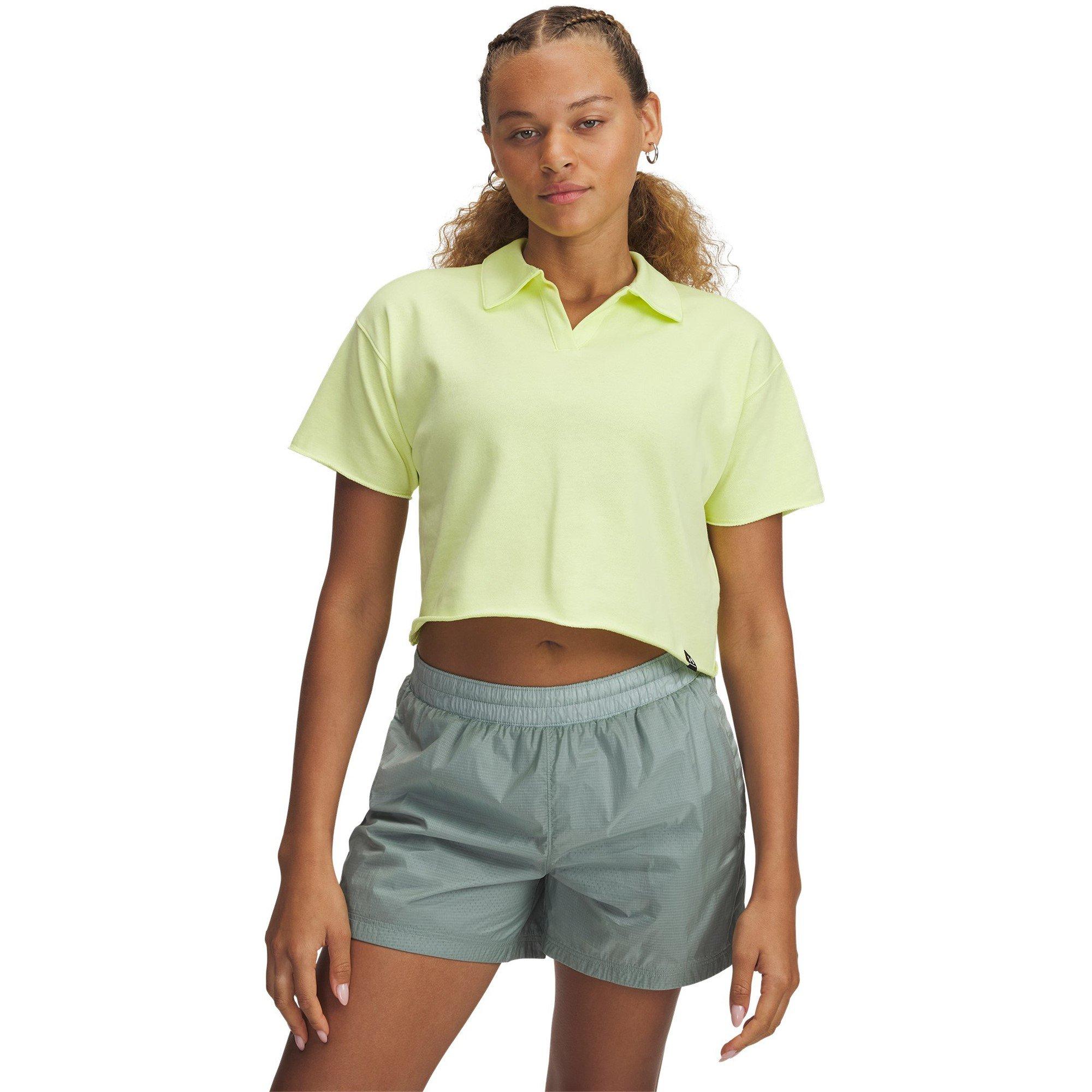 Yellow - Under Armour - Women's Icon Terry Short Sleeve Performance Polo Shirt - 1