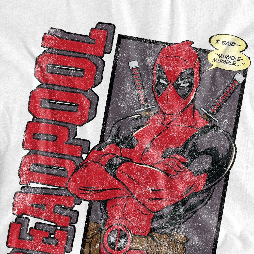 White - Marvel - Deadpool I Said Mumble Long Sleeve T-Shirt White - 2