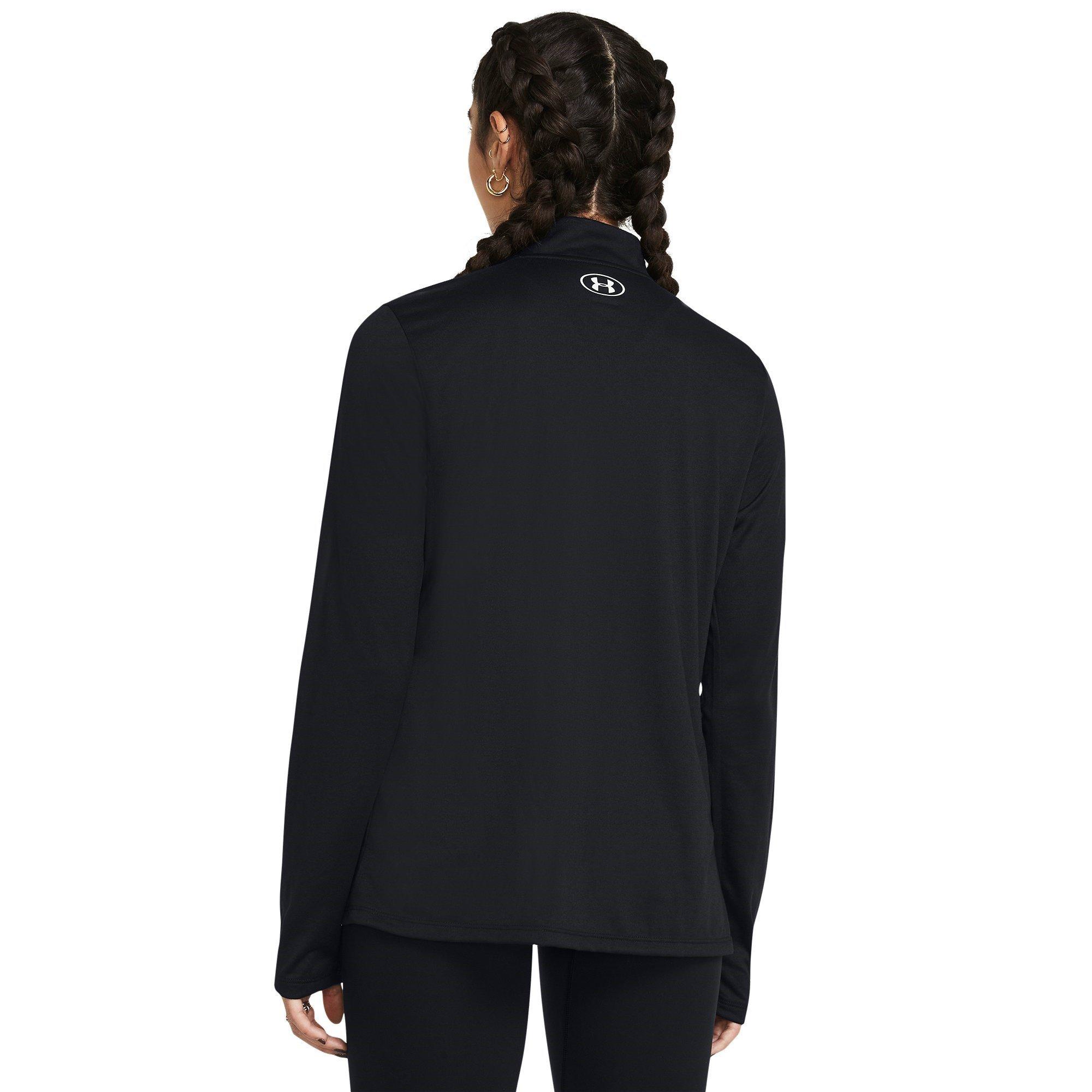 Black - Under Armour - Armour Tech Half Zip Top Womens - 3