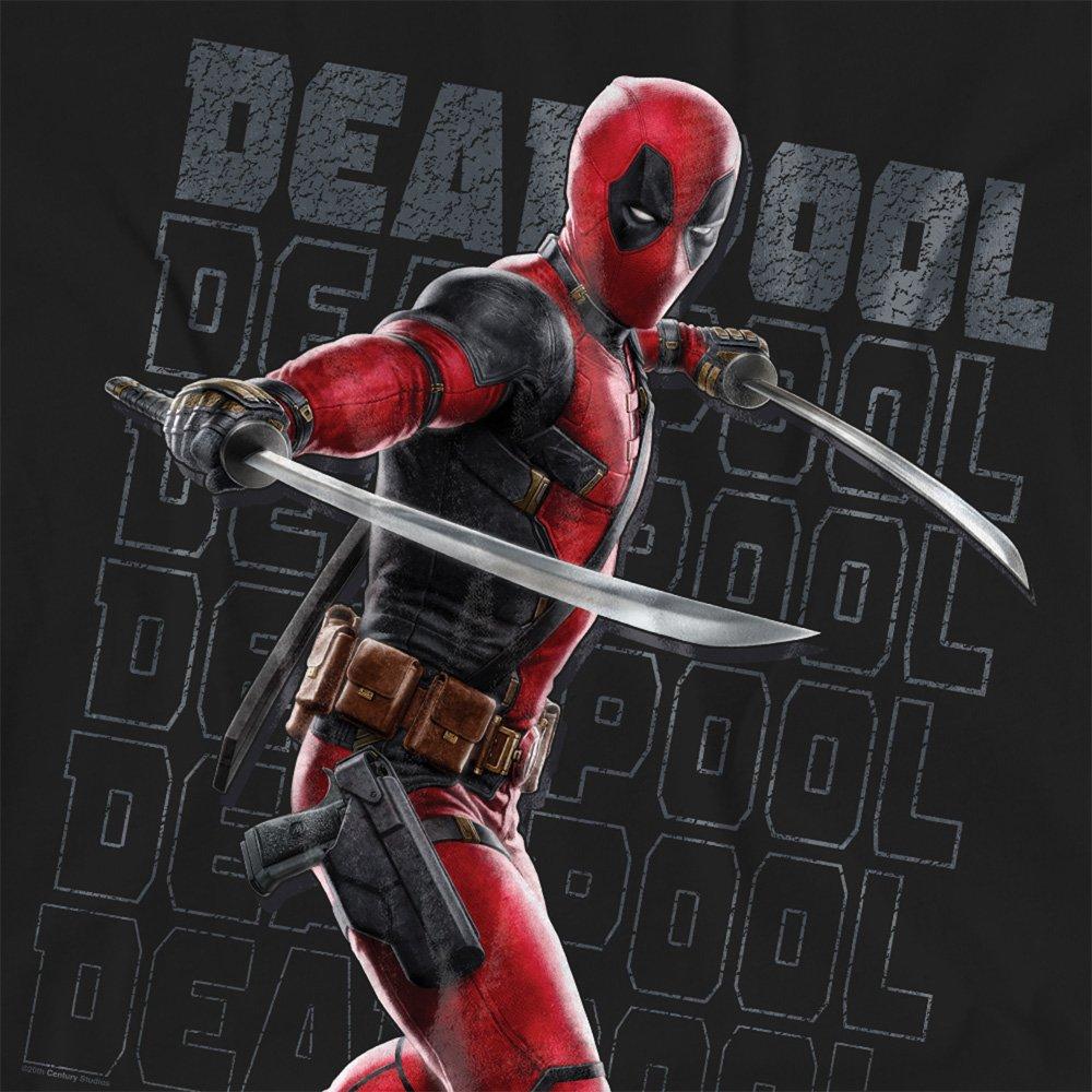 Black - Marvel - Deadpool Wolverine Wade Katanas T-Shirt Black - 2