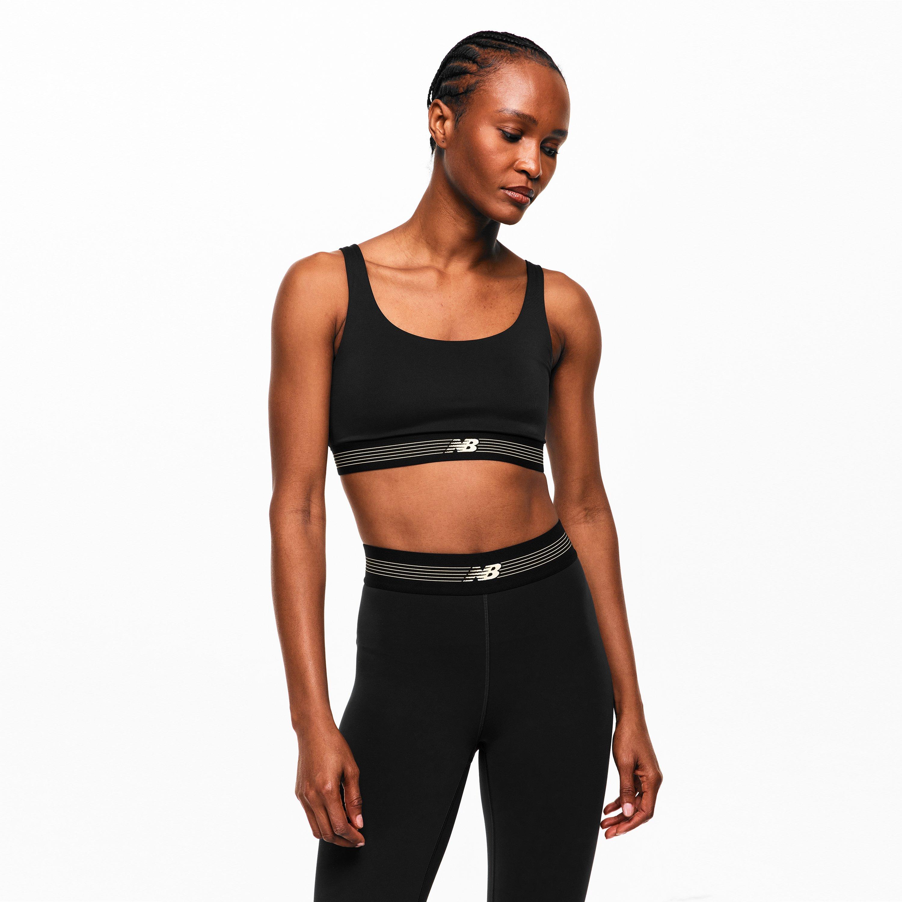Black - New Balance - Women's AC Train Non Wired Low Impact Sports Bra - 3
