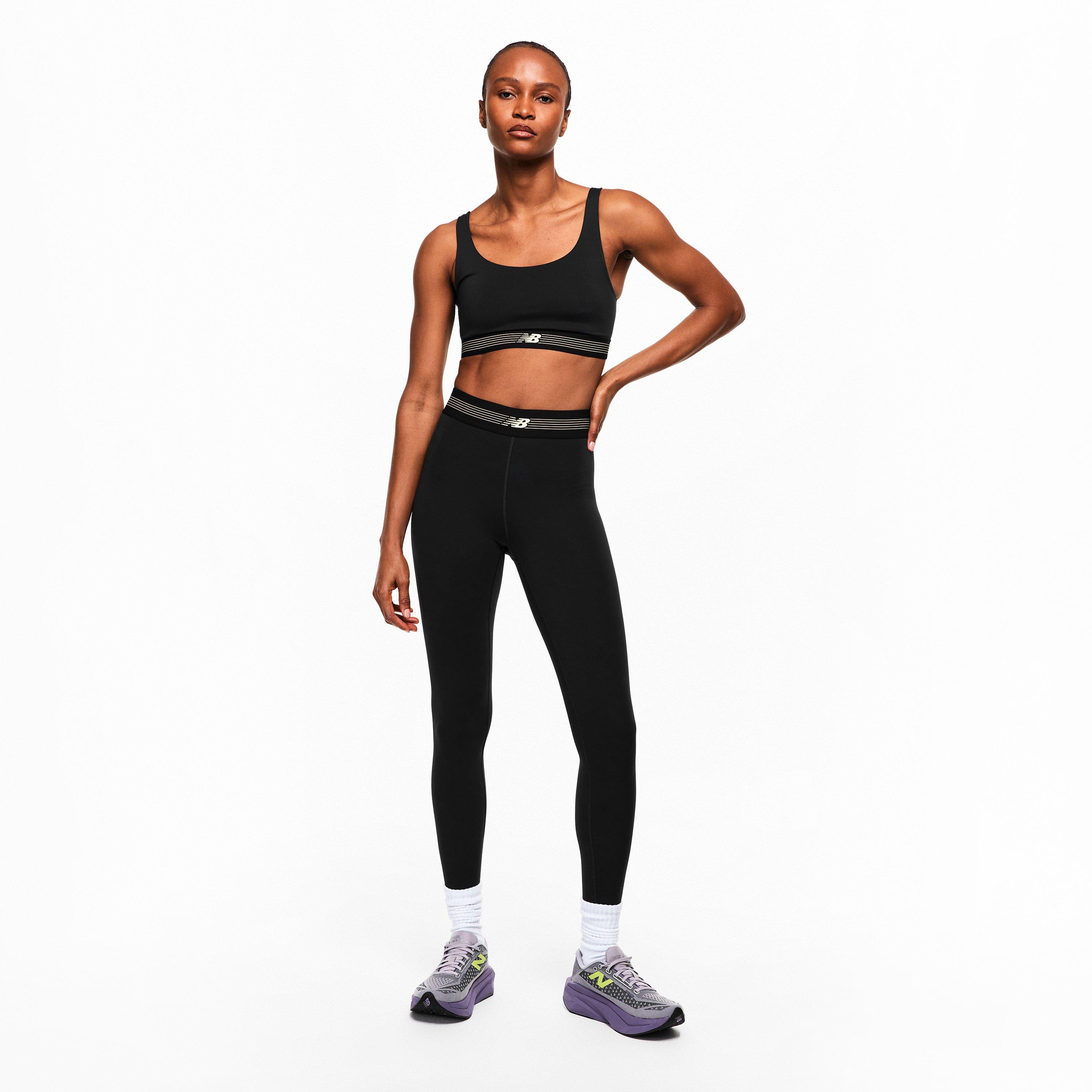 Black - New Balance - Women's AC Train Non Wired Low Impact Sports Bra - 6