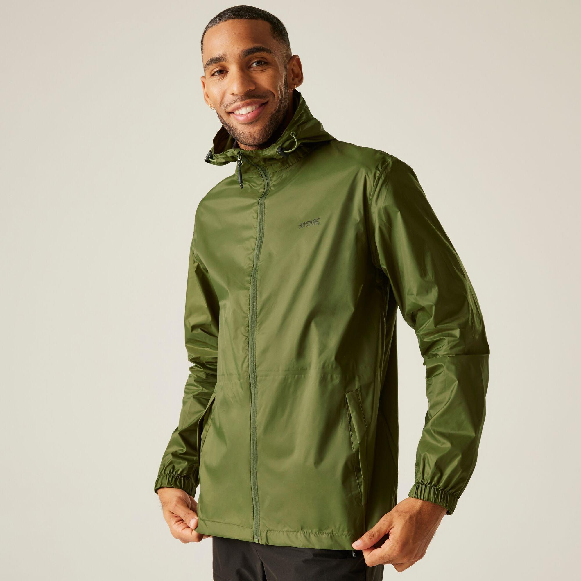 Nephrite Green - Regatta - Mens Pack-It III Waterproof Jacket - 2