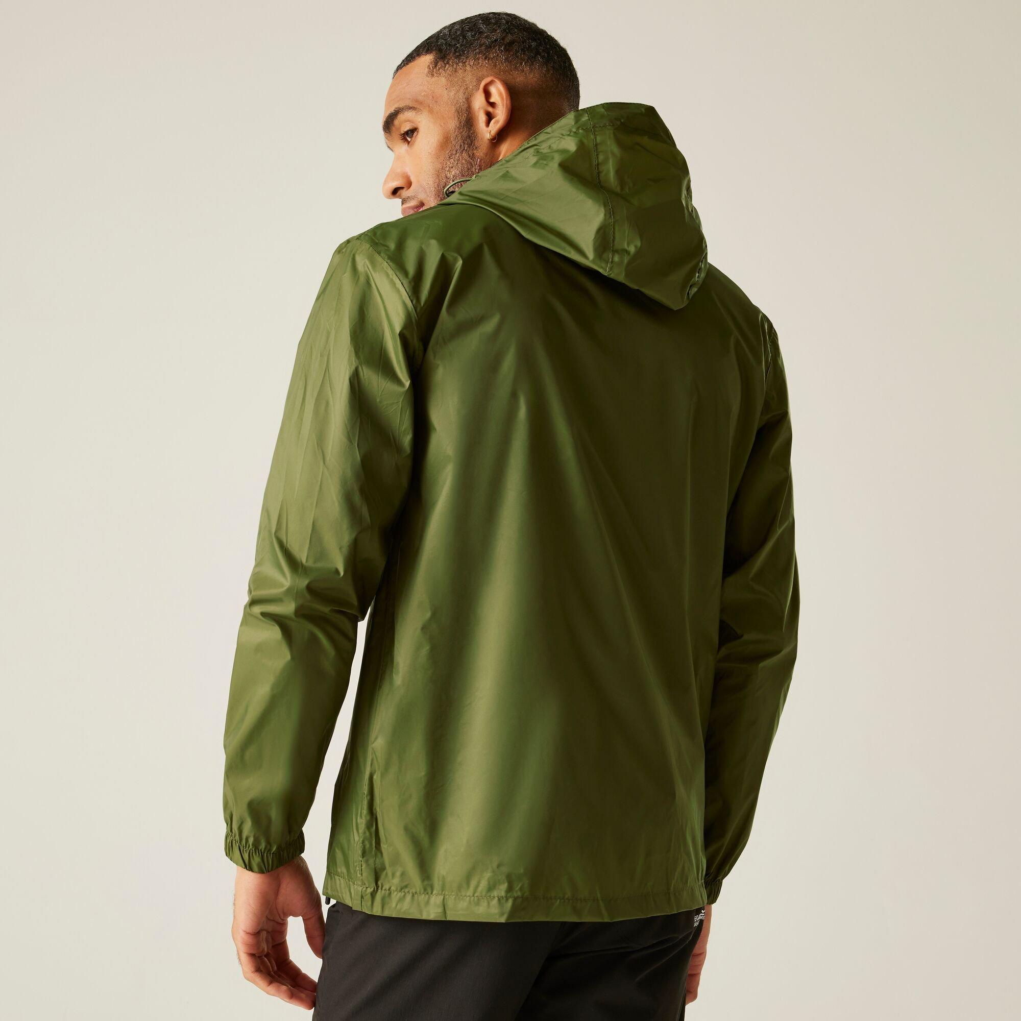 Nephrite Green - Regatta - Mens Pack-It III Waterproof Jacket - 3