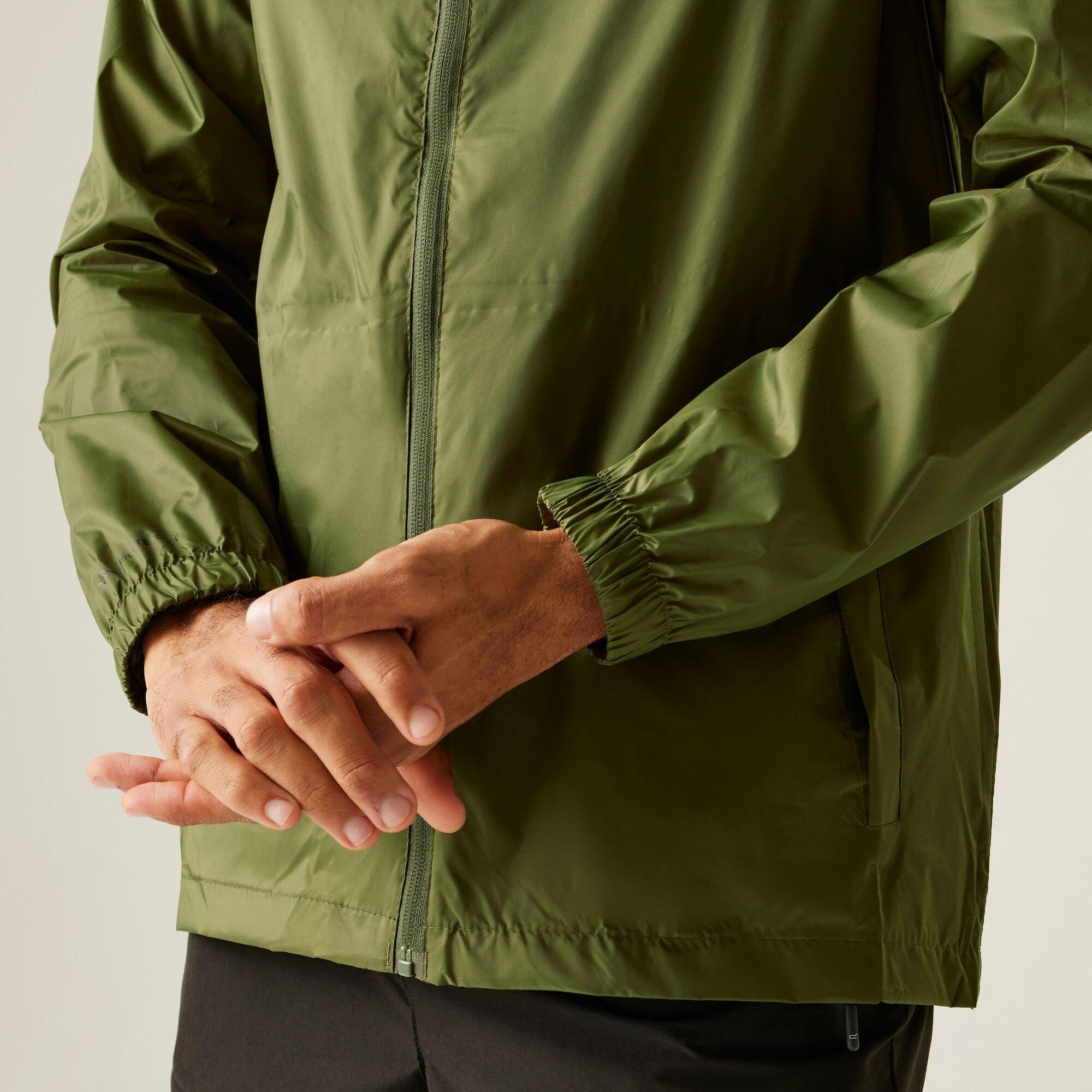 Nephrite Green - Regatta - Mens Pack-It III Waterproof Jacket - 4