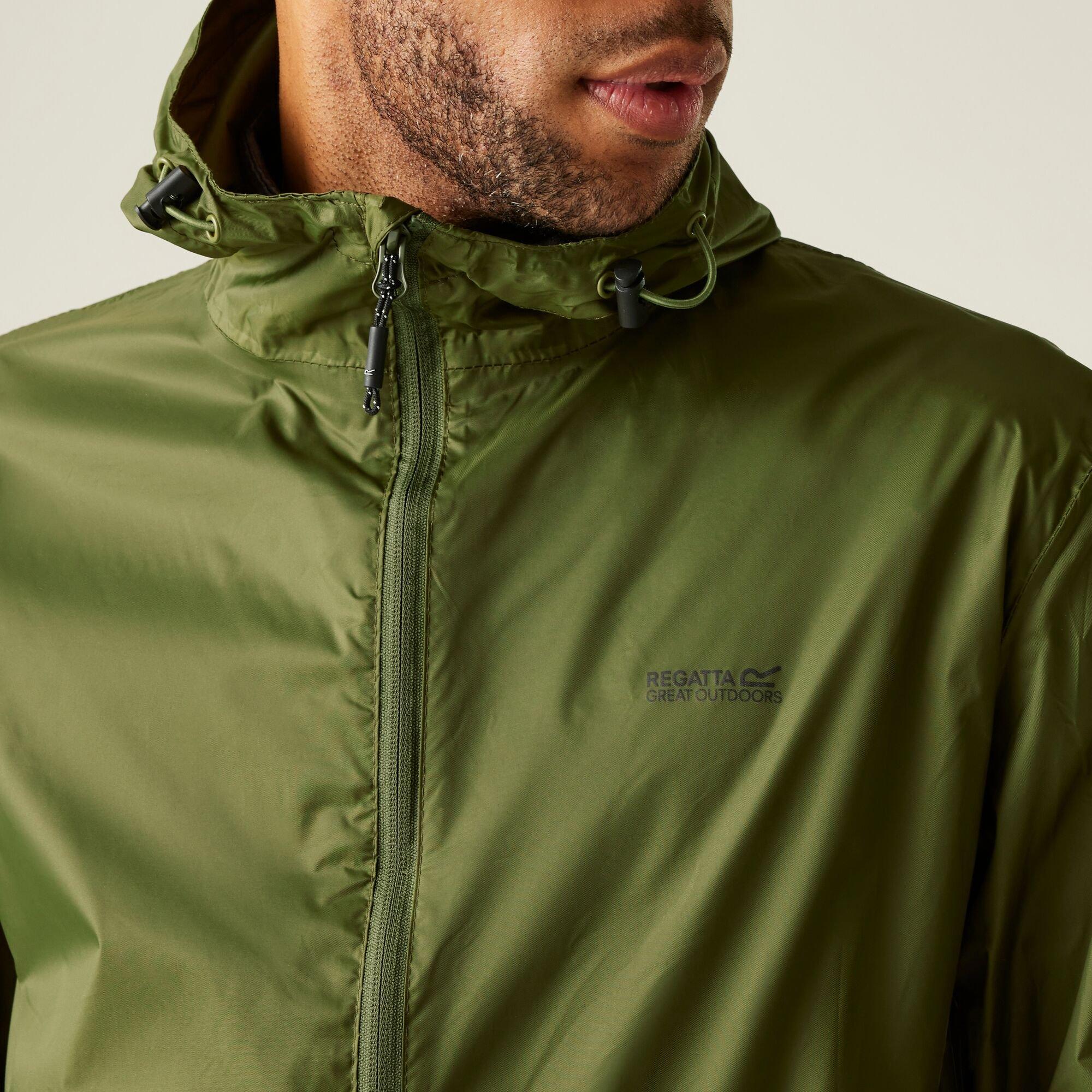 Nephrite Green - Regatta - Mens Pack-It III Waterproof Jacket - 5