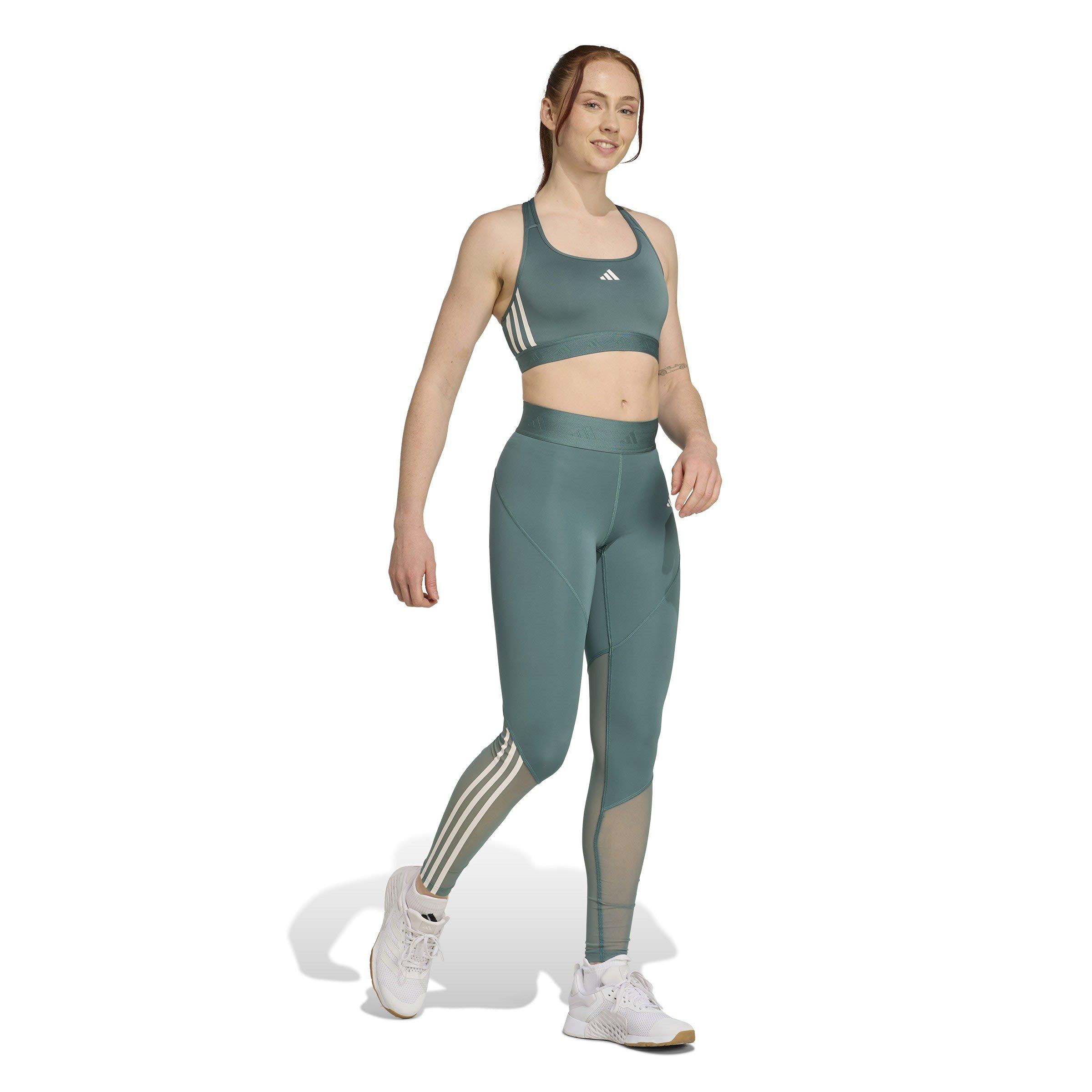 Teal - adidas - Women's Medium Impact Sports Bra - 7