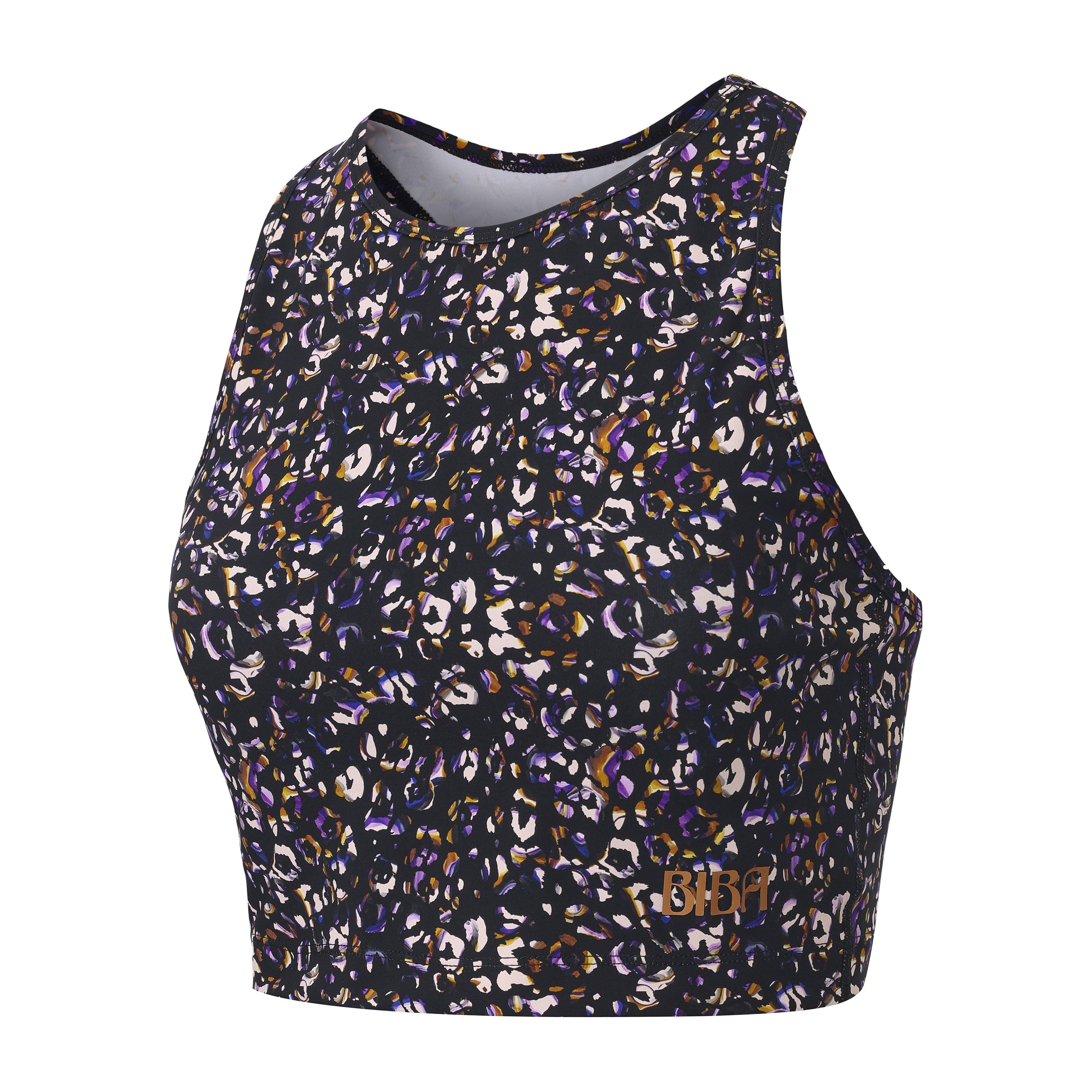 Zwarte Luipaard - Biba - Move Tank Scoop Cropped Performance Gym Vest - 2